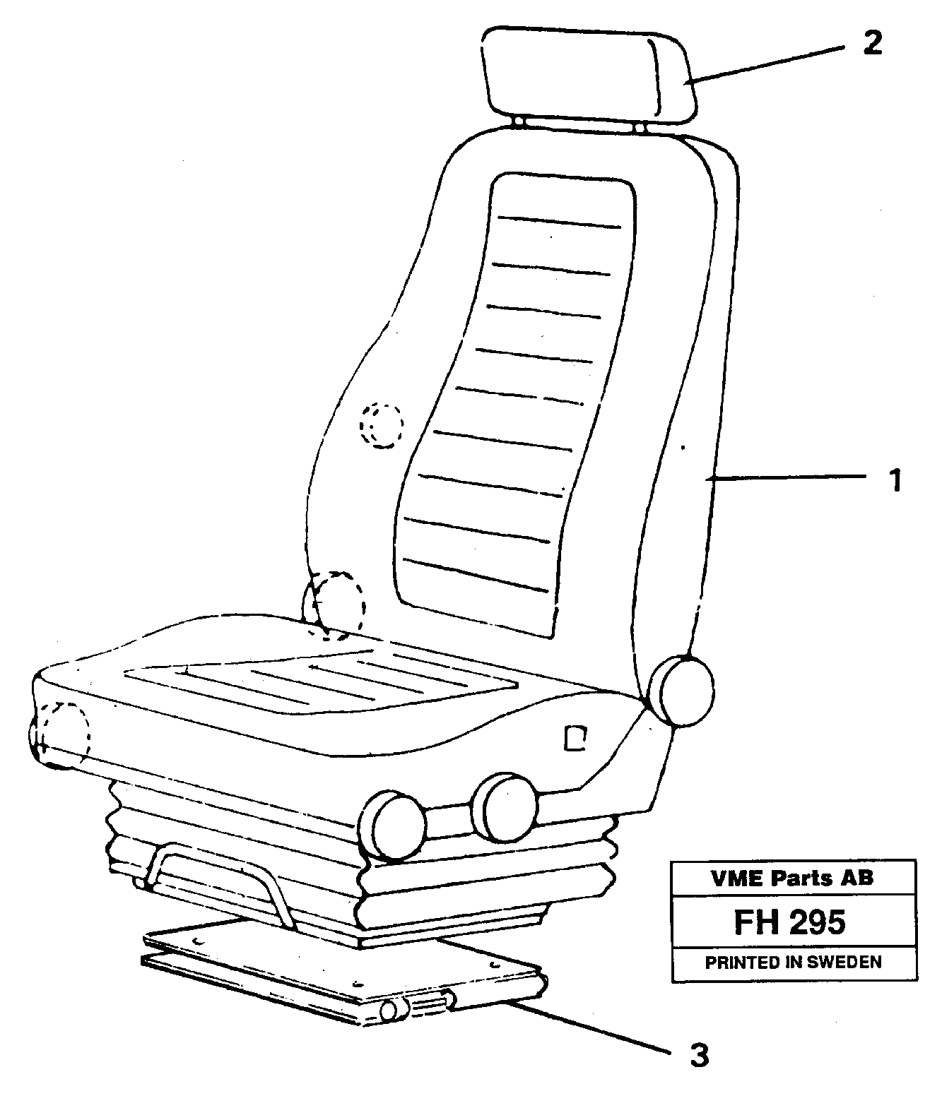 Схема запчастей Volvo EC300 - 33402 Operator seat, Viking EC300 ?KERMAN ?KERMAN EC300