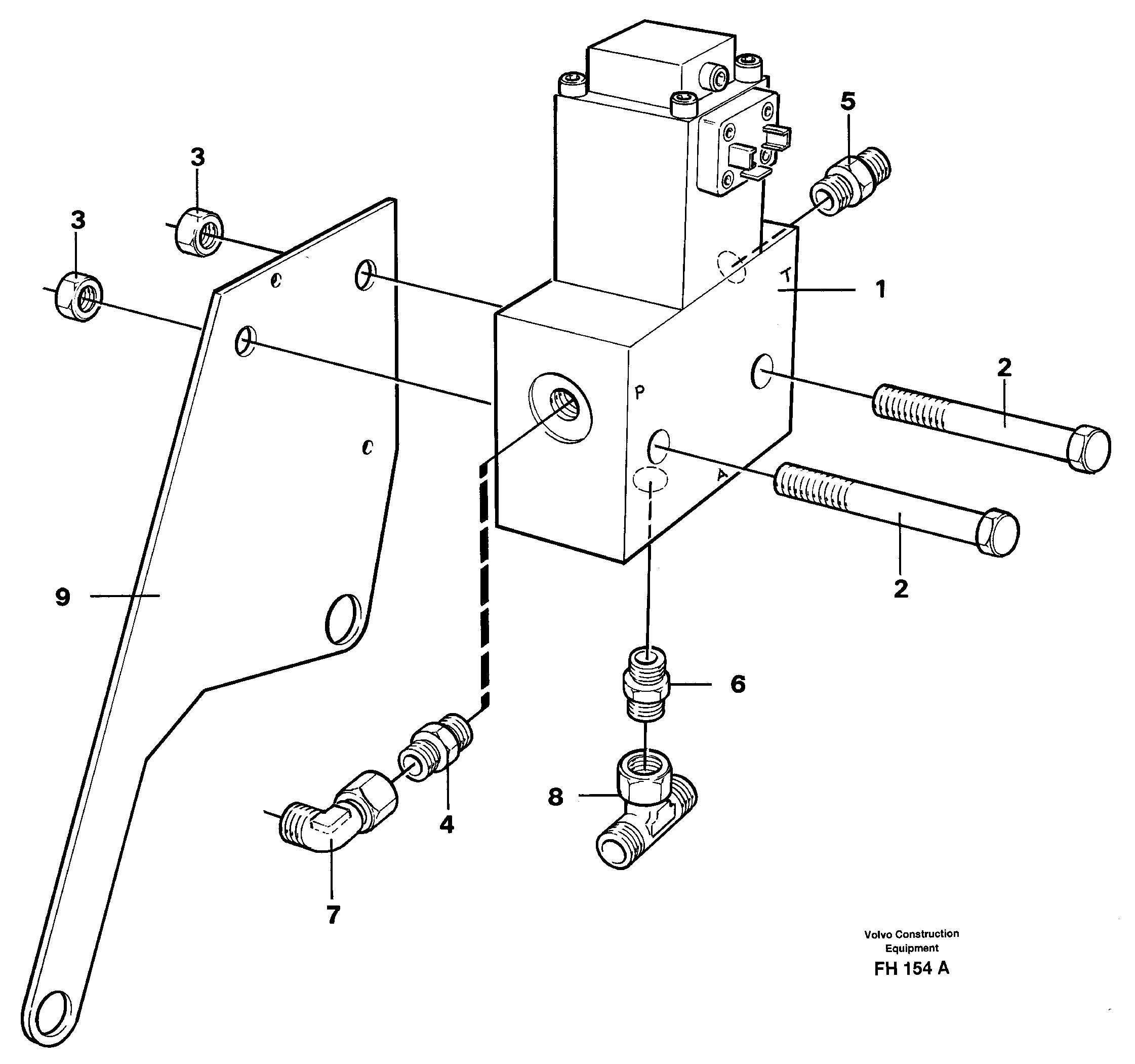 Схема запчастей Volvo EC300 - 39804 Proportional valve EC300 ?KERMAN ?KERMAN EC300