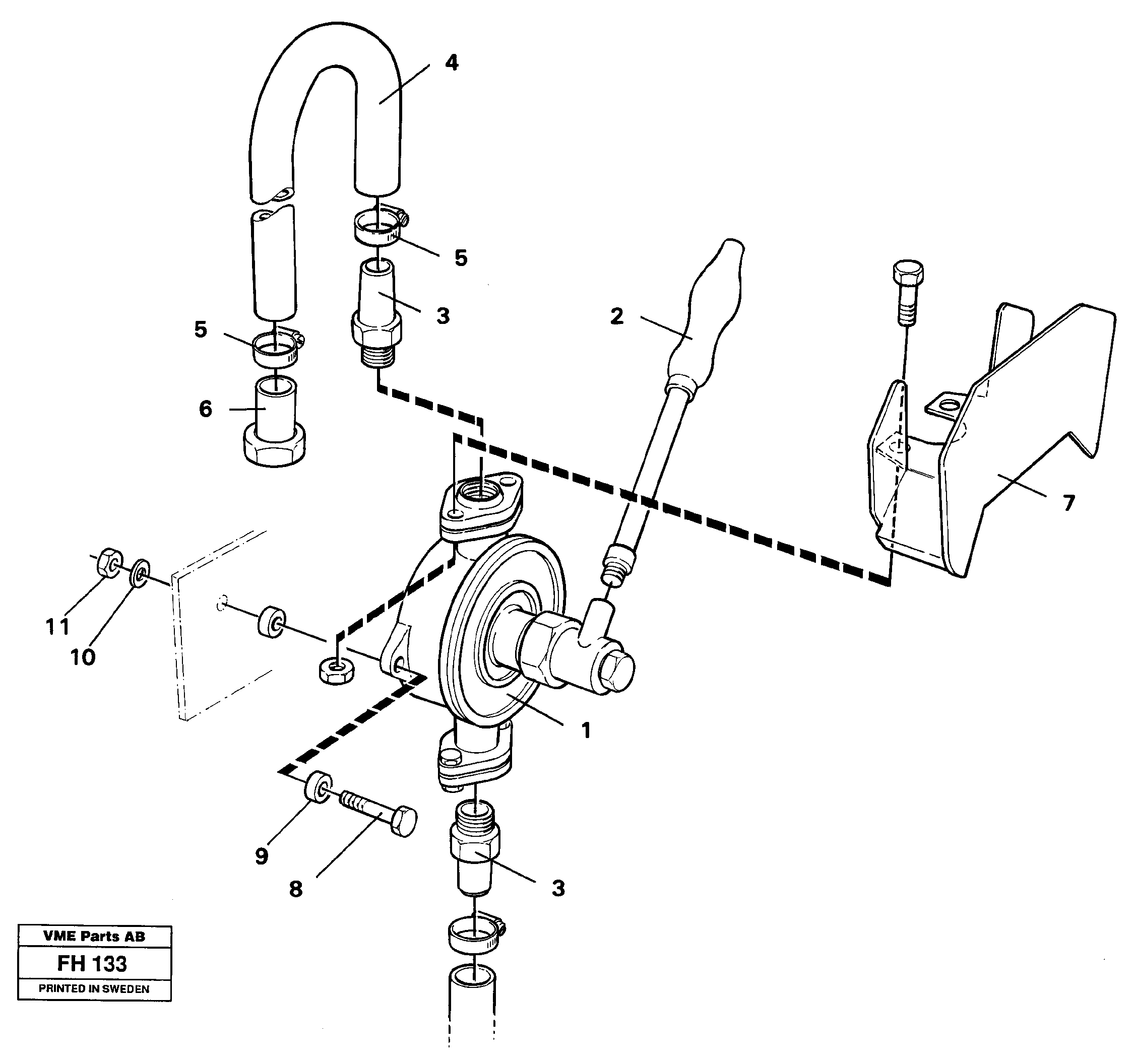 Схема запчастей Volvo EC300 - 70214 Hand pump EC300 ?KERMAN ?KERMAN EC300