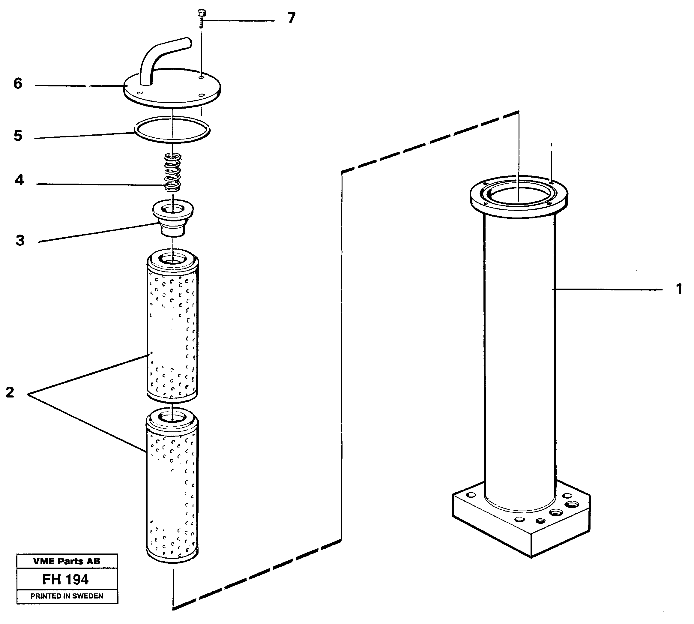 Схема запчастей Volvo EC300 - 29593 Leak oil filter EC300 ?KERMAN ?KERMAN EC300