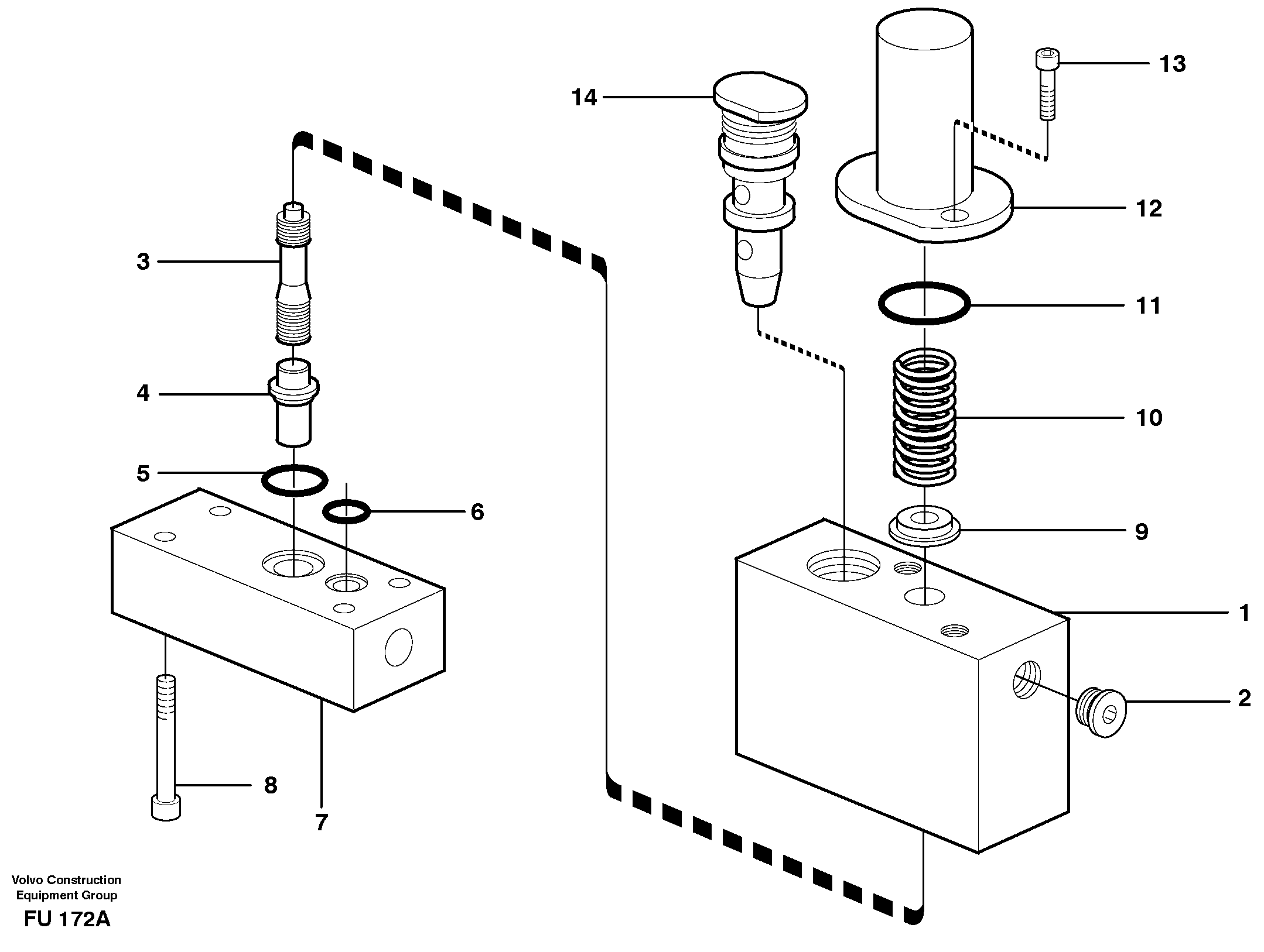 Схема запчастей Volvo EC390 - 53516 Thermostatic valve EC390 SER NO 1001-