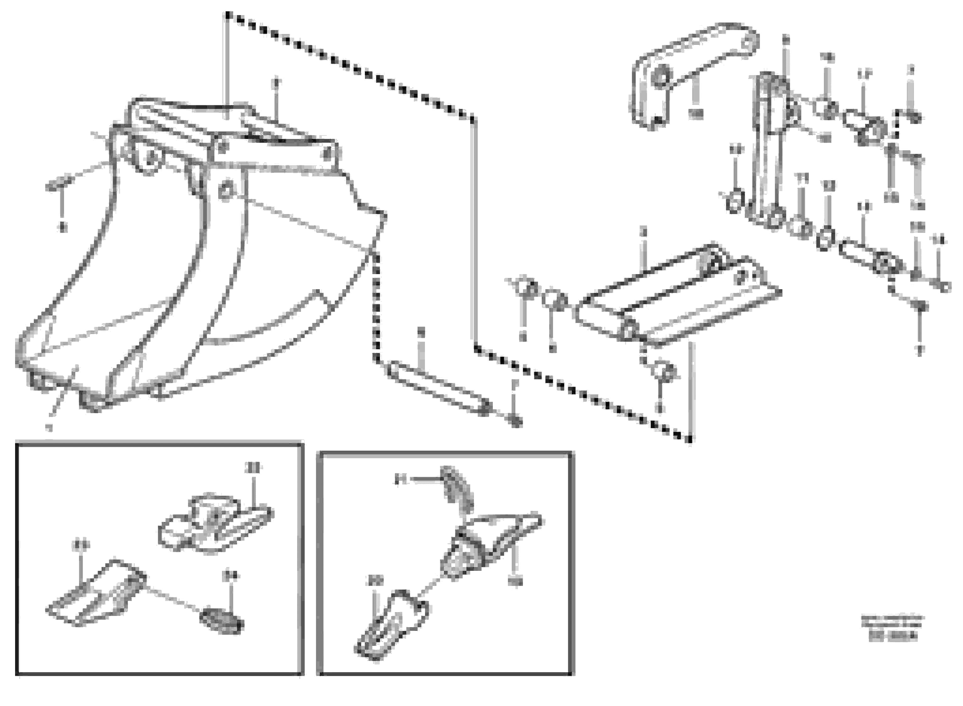 Схема запчастей Volvo EC650 - 33473 Cable bucket ATTACHMENTS ATTACHMENTS BUCKETS