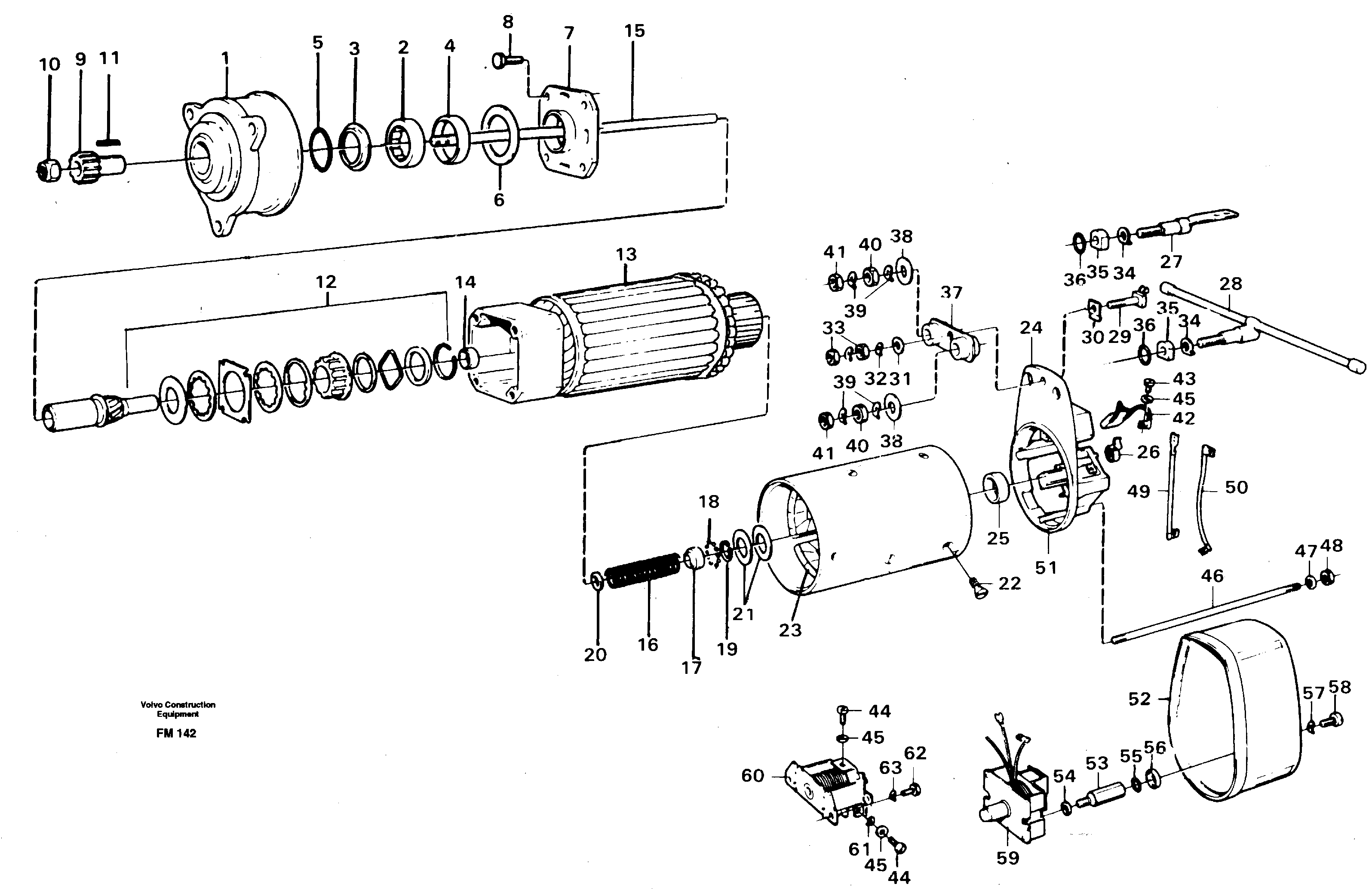 Схема запчастей Volvo EC650 - 33691 Starter motor EC650 ?KERMAN ?KERMAN EC650 SER NO - 538