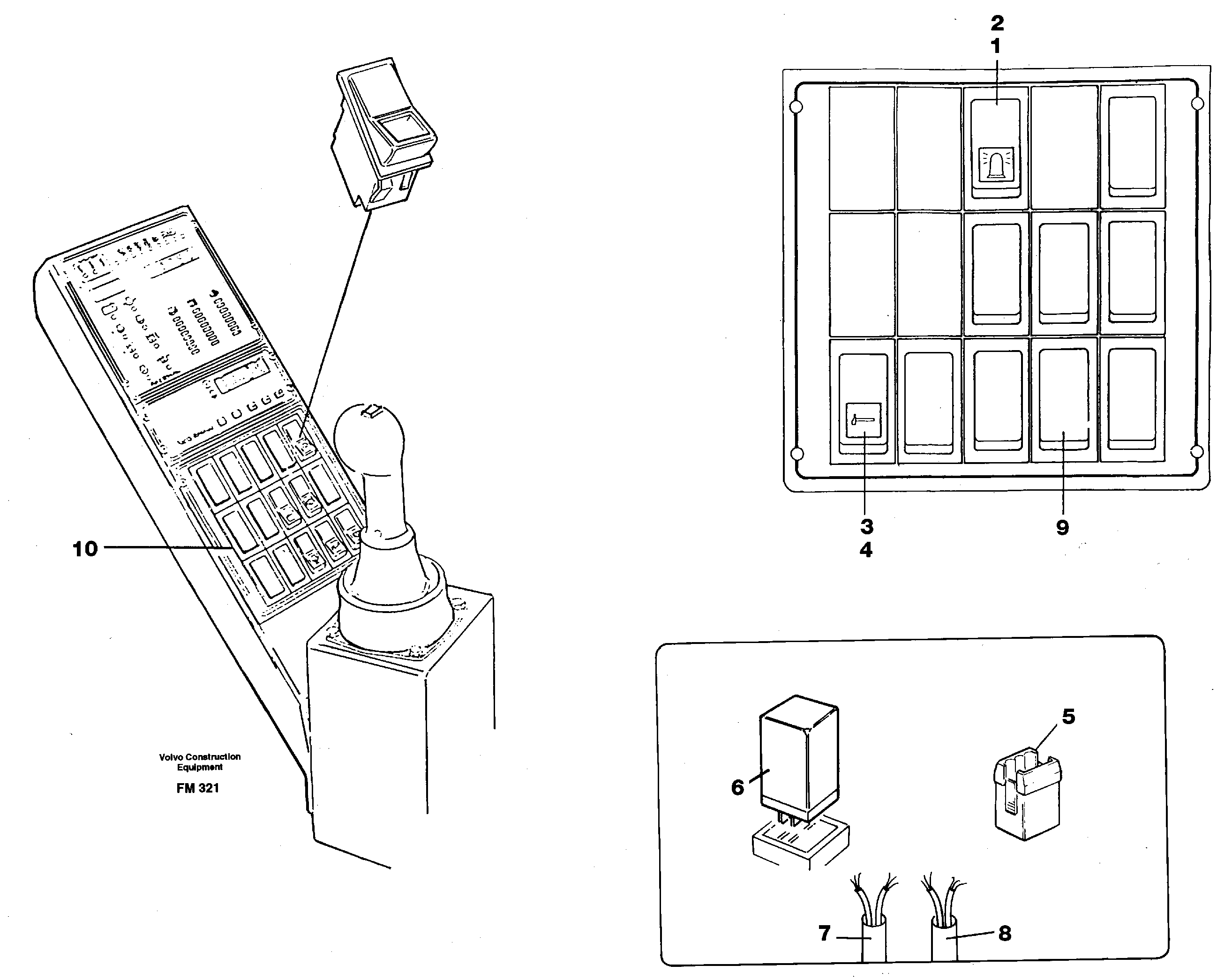 Схема запчастей Volvo EC650 - 33411 Переключатель EC650 ?KERMAN ?KERMAN EC650 SER NO - 538