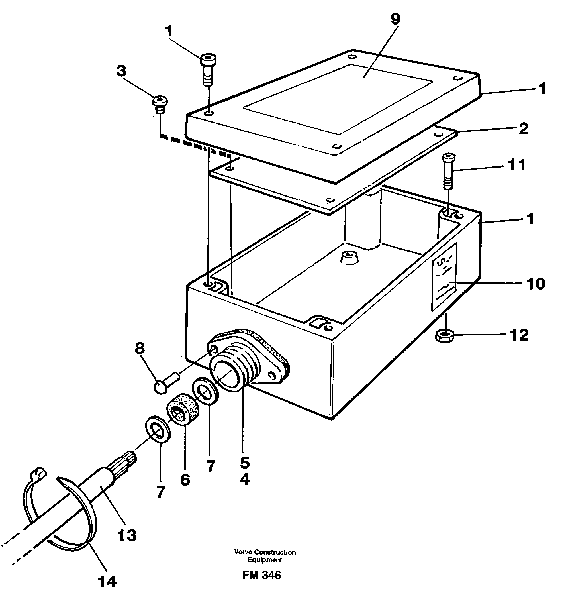 Схема запчастей Volvo EC650 - 33416 Electric installation for load limiting device EC650 ?KERMAN ?KERMAN EC650 SER NO - 538