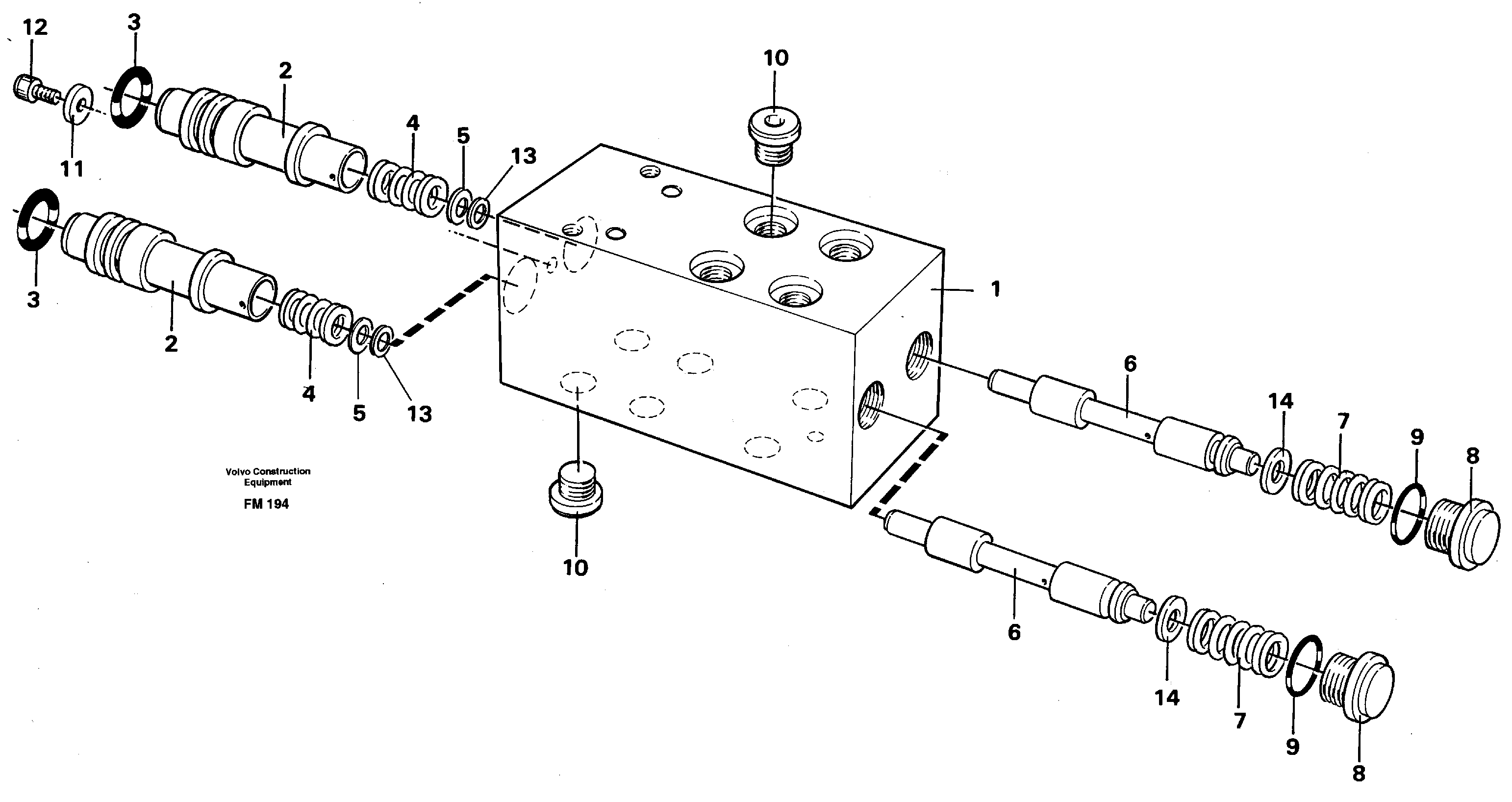 Схема запчастей Volvo EC650 - 3346 Pedal valve EC650 ?KERMAN ?KERMAN EC650 SER NO - 538