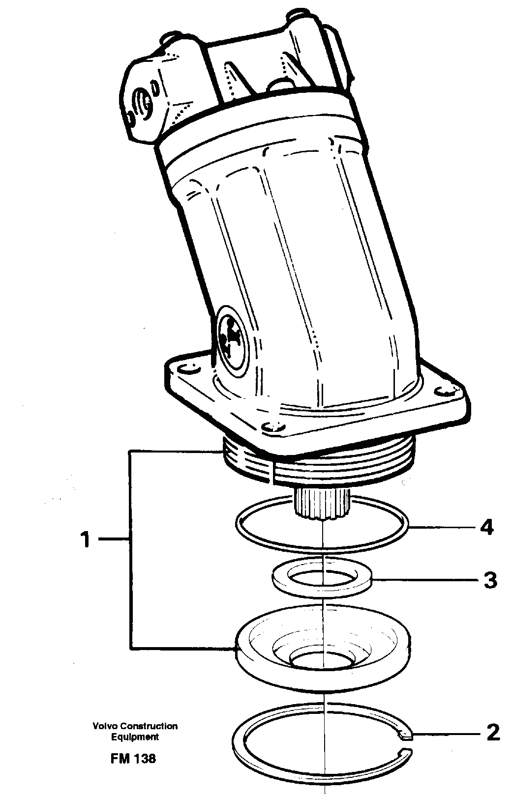 Схема запчастей Volvo EC650 - 33707 Hydraulic motor, slew gear box EC650 ?KERMAN ?KERMAN EC650 SER NO - 538