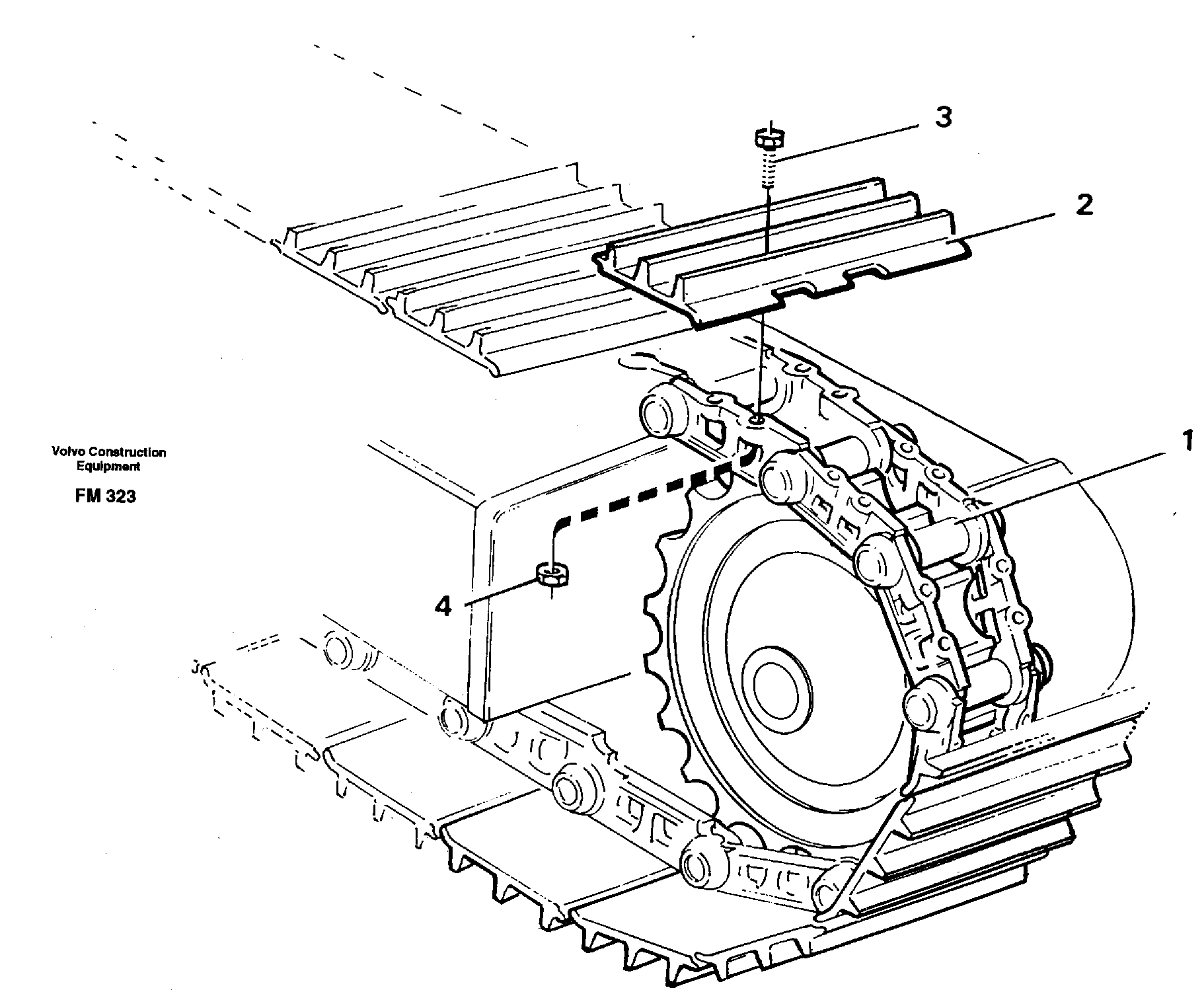 Схема запчастей Volvo EC650 - 33443 Crawler track EC650 ?KERMAN ?KERMAN EC650 SER NO - 538