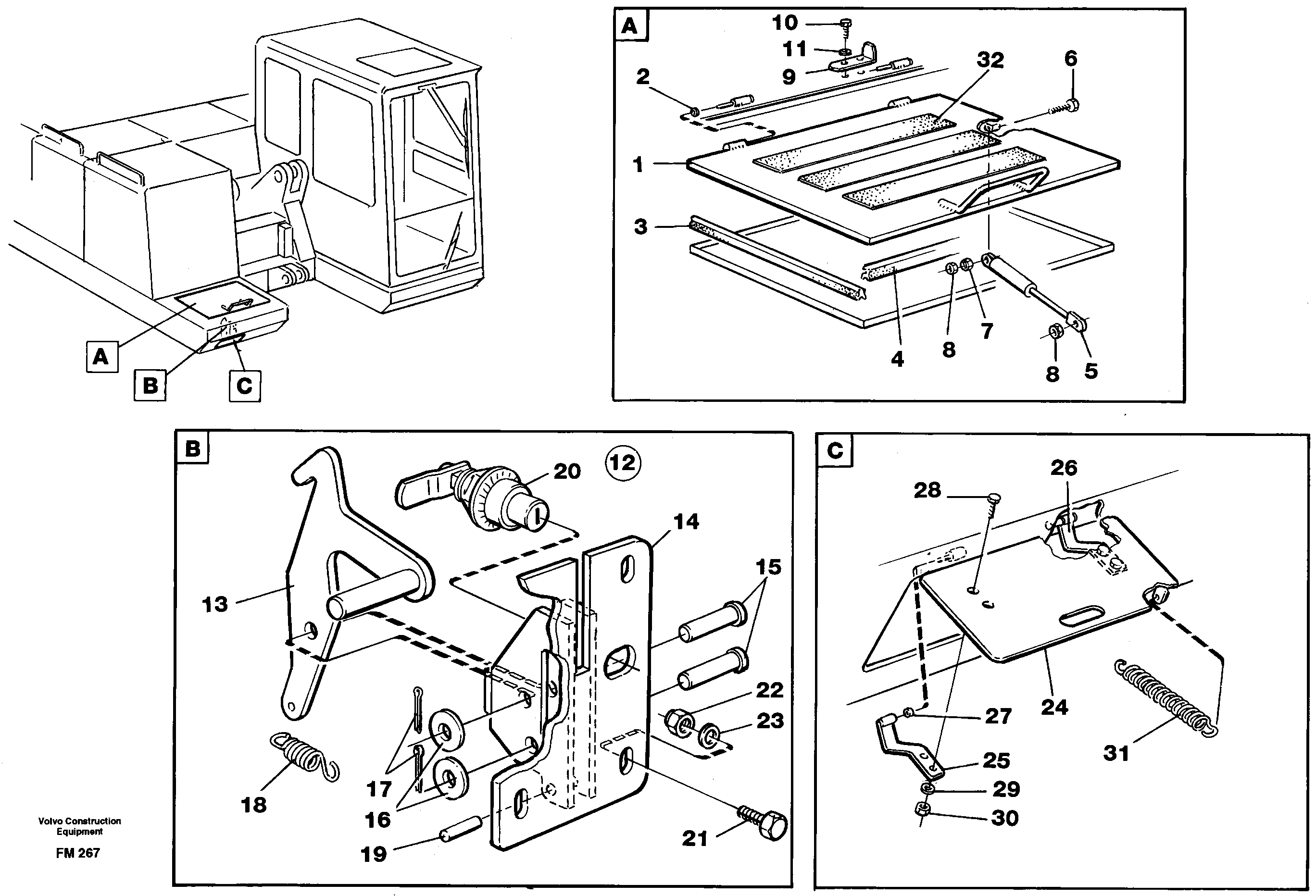 Схема запчастей Volvo EC650 - 33446 Battery disconnector EC650 ?KERMAN ?KERMAN EC650 SER NO - 538