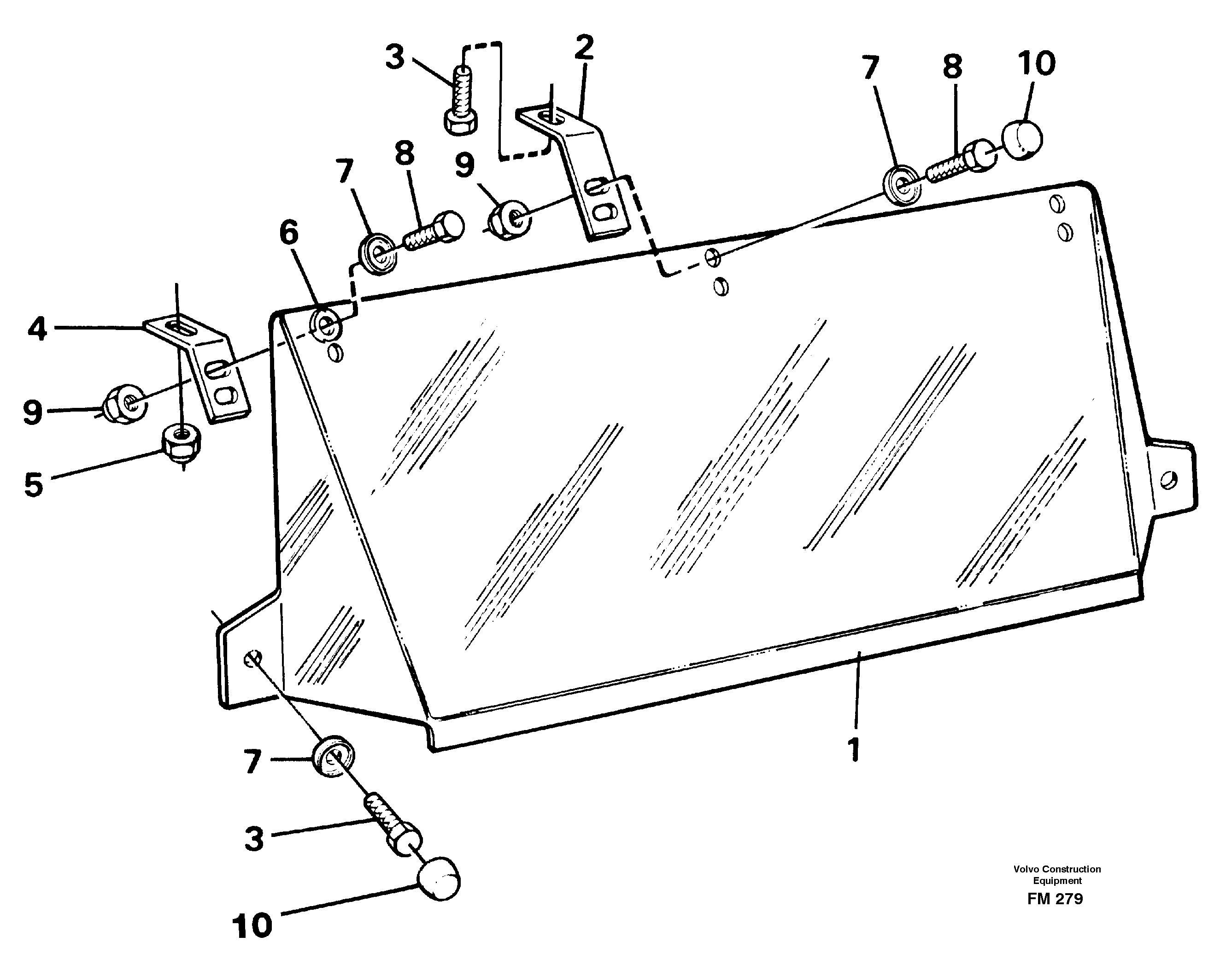 Схема запчастей Volvo EC650 - 26196 Sun visor, outer EC650 ?KERMAN ?KERMAN EC650 SER NO - 538