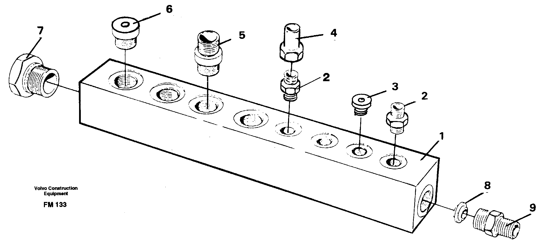 Схема запчастей Volvo EC650 - 26764 Connection board EC650 ?KERMAN ?KERMAN EC650 SER NO - 538