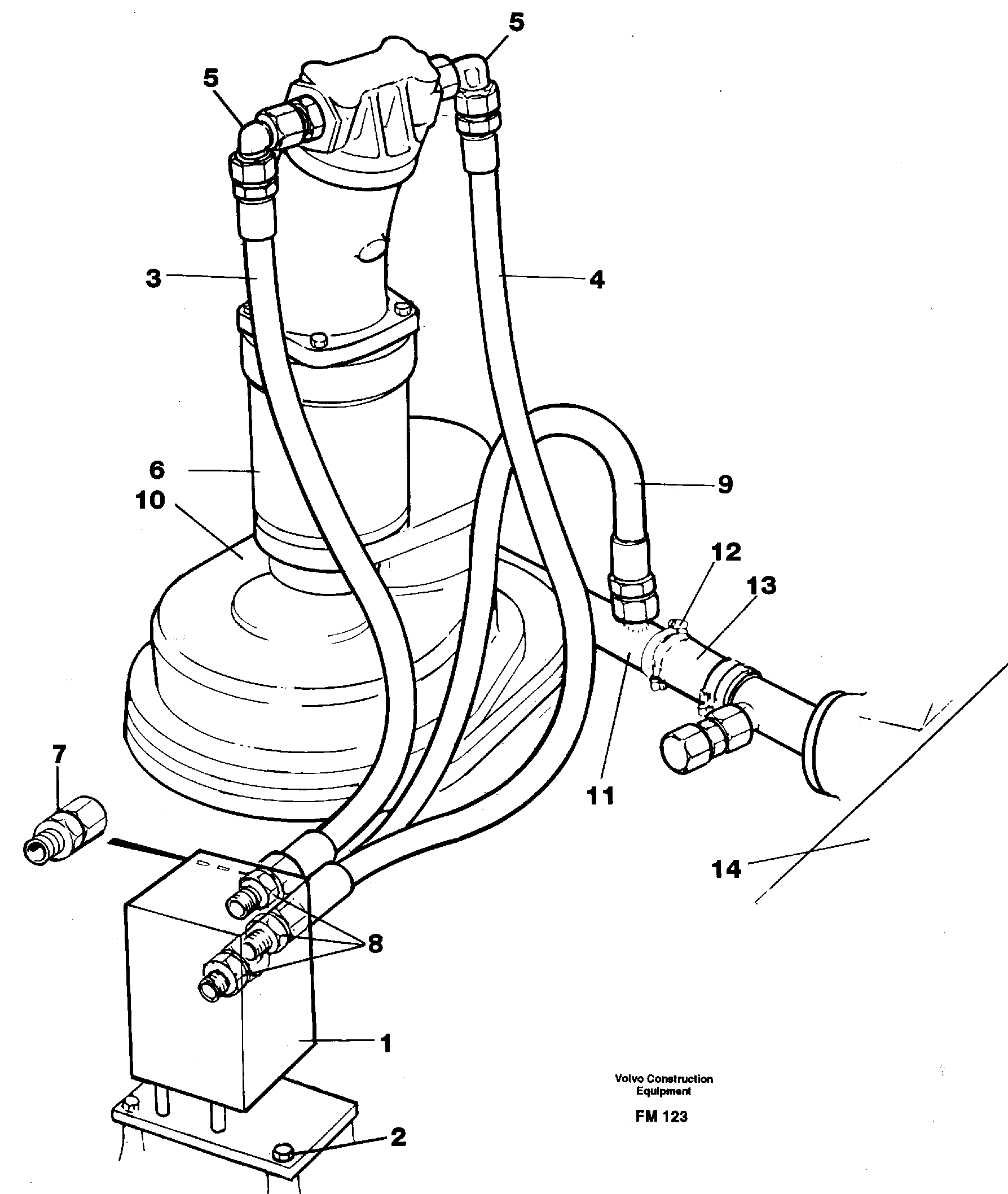 Схема запчастей Volvo EC650 - 26768 Hydraulic system, slewing EC650 ?KERMAN ?KERMAN EC650 SER NO - 538