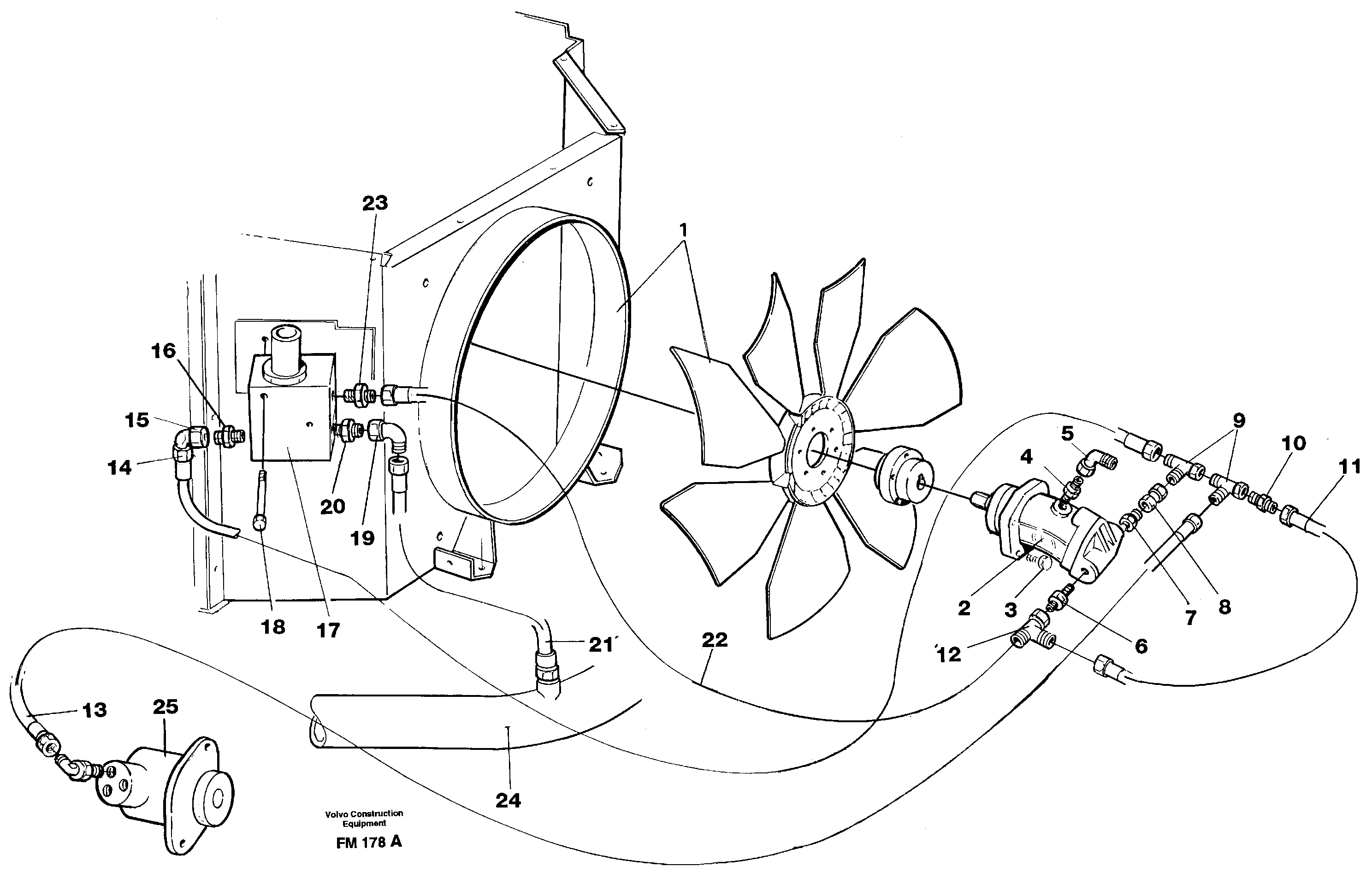 Схема запчастей Volvo EC650 - 26776 Hydraulic system, oil cooler EC650 ?KERMAN ?KERMAN EC650 SER NO - 538