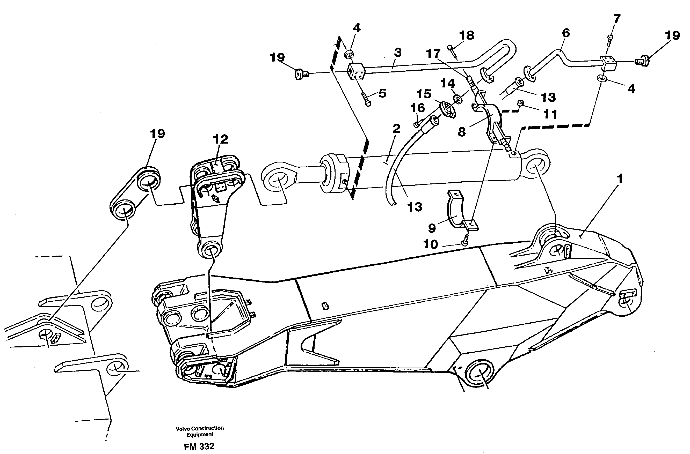 Схема запчастей Volvo EC650 - 26778 Hydraulic system, dipper arm 3.0 m EC650 ?KERMAN ?KERMAN EC650 SER NO - 538