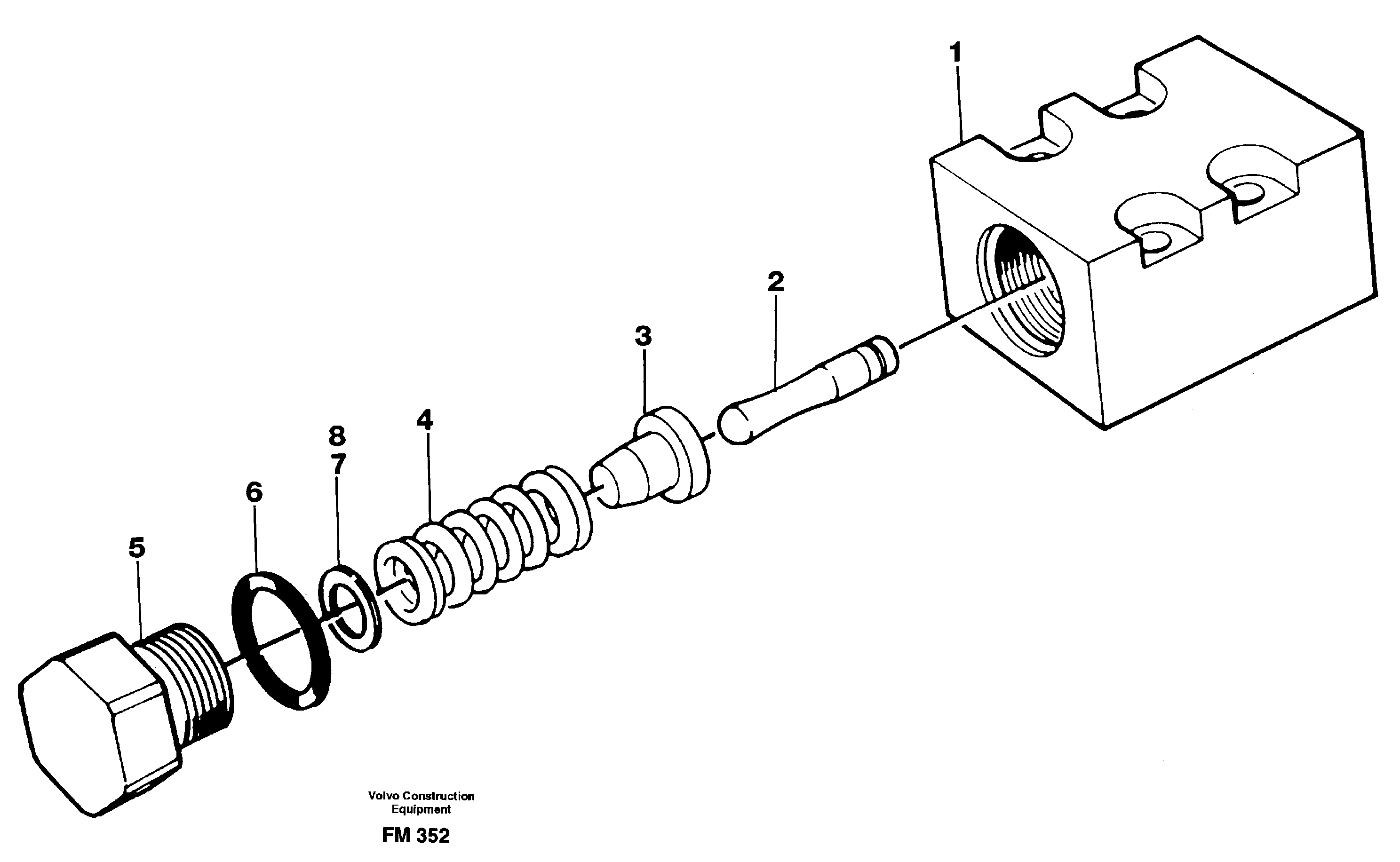 Схема запчастей Volvo EC650 - 26692 Pressure limiting valve EC650 ?KERMAN ?KERMAN EC650 SER NO - 538