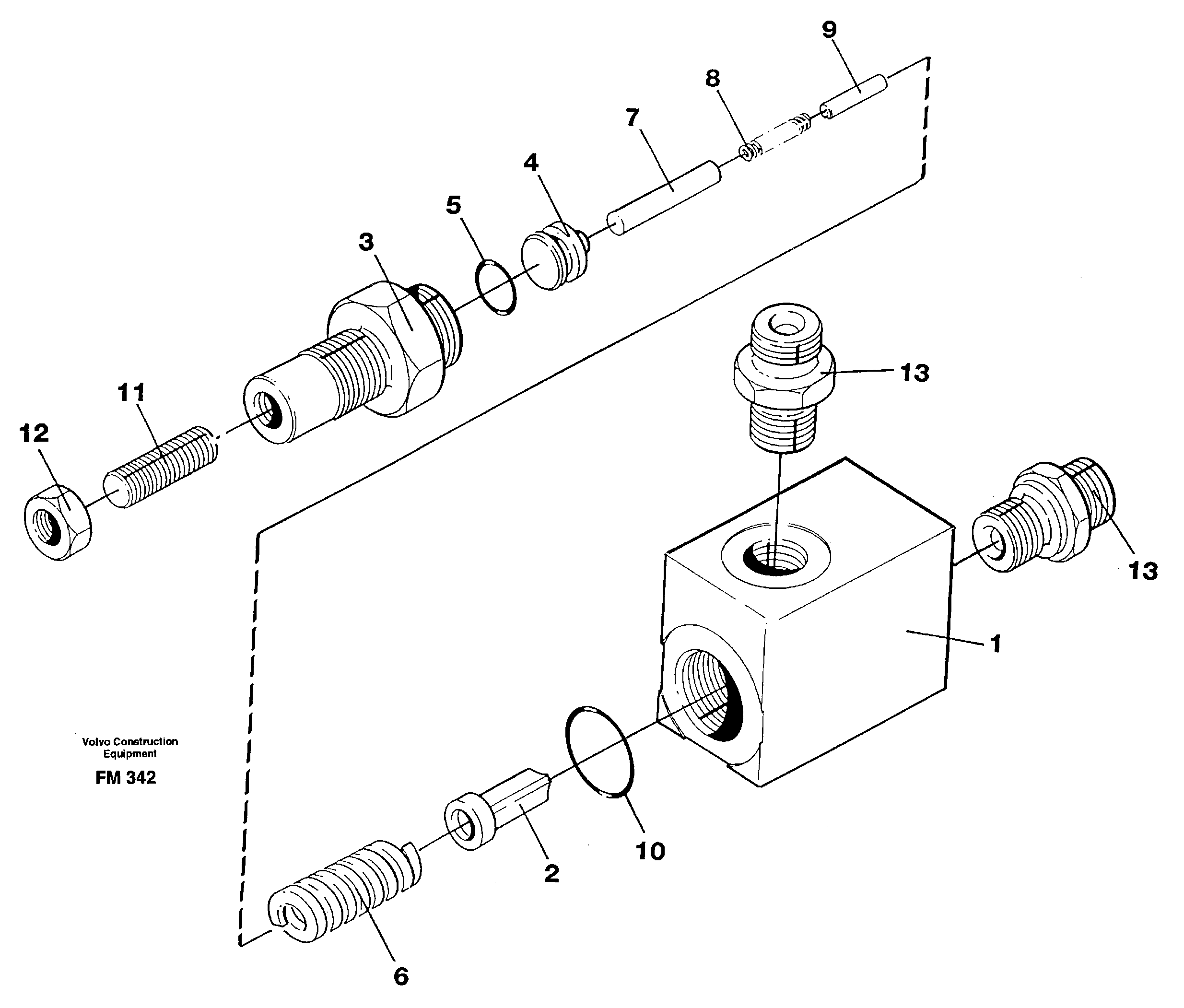 Схема запчастей Volvo EC650 - 26784 Overflow valve, main valve EC650 ?KERMAN ?KERMAN EC650 SER NO - 538