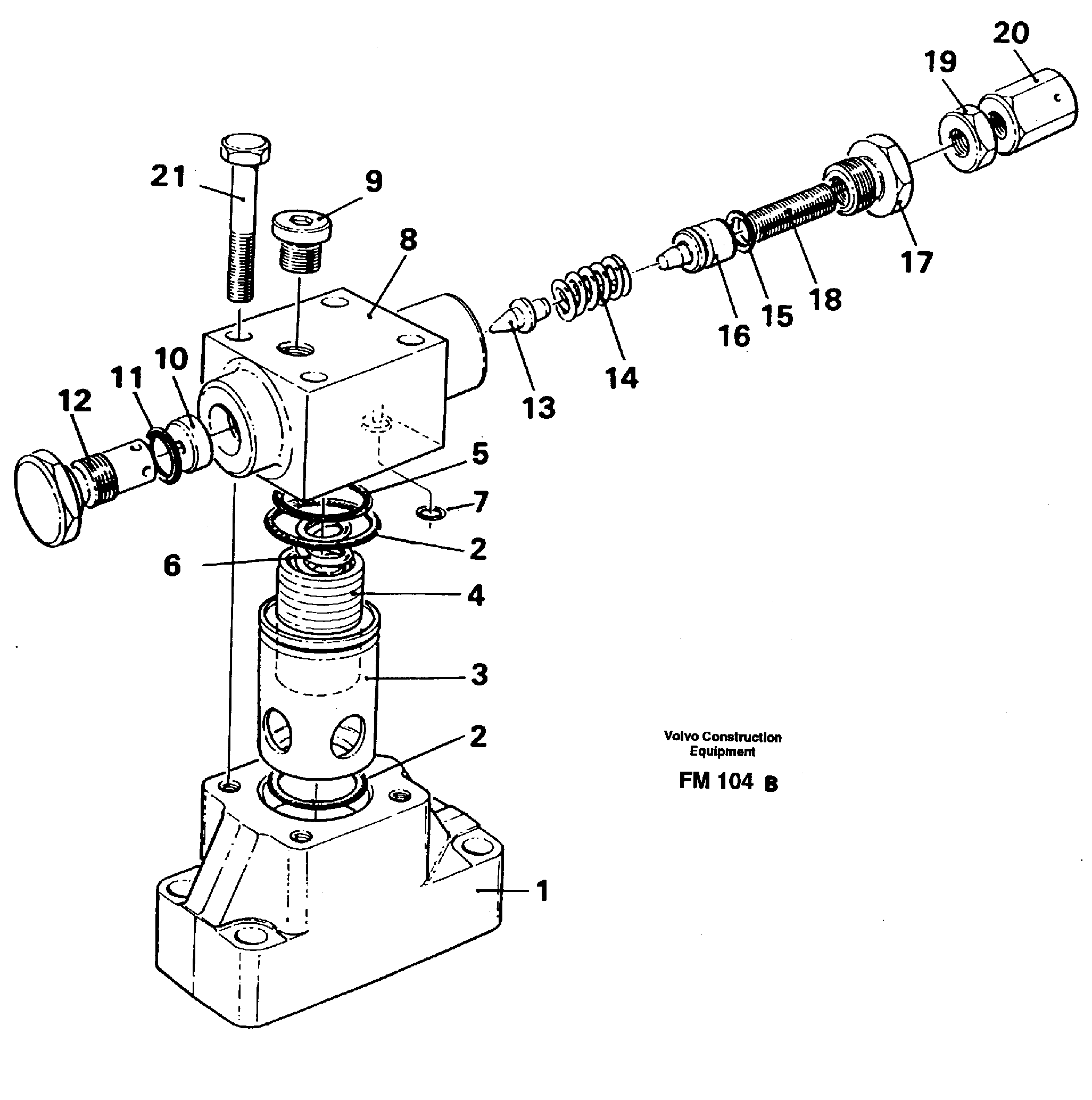 Схема запчастей Volvo EC650 - 26786 Pressure limiting valve EC650 ?KERMAN ?KERMAN EC650 SER NO - 538