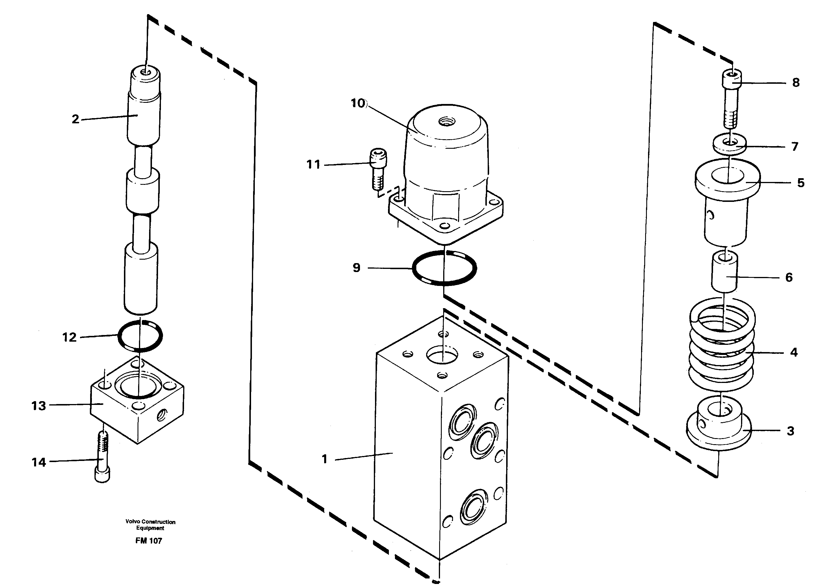 Схема запчастей Volvo EC650 - 26825 Float position valve EC650 ?KERMAN ?KERMAN EC650 SER NO - 538