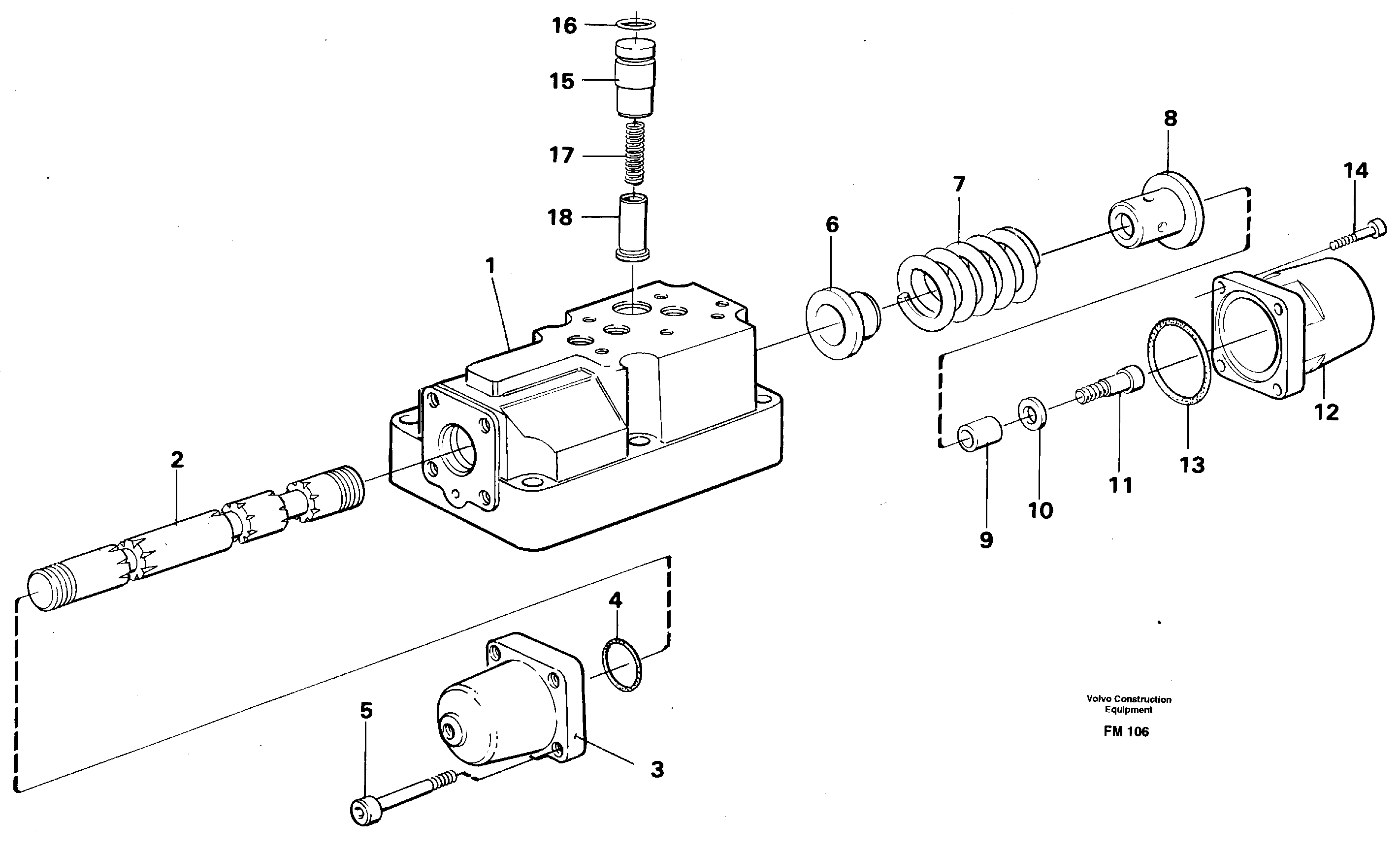 Схема запчастей Volvo EC650 - 26827 Four-way valve EC650 ?KERMAN ?KERMAN EC650 SER NO - 538