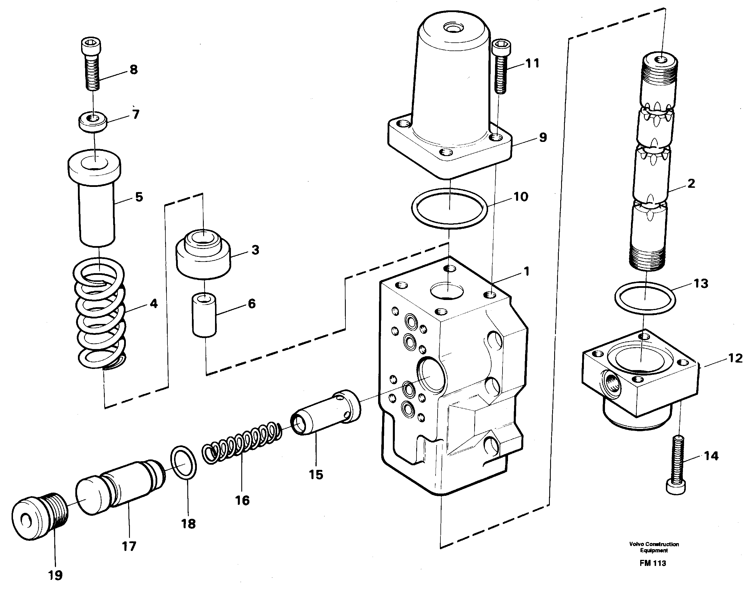 Схема запчастей Volvo EC650 - 4440 Fourway valve, boom primary EC650 ?KERMAN ?KERMAN EC650 SER NO - 538