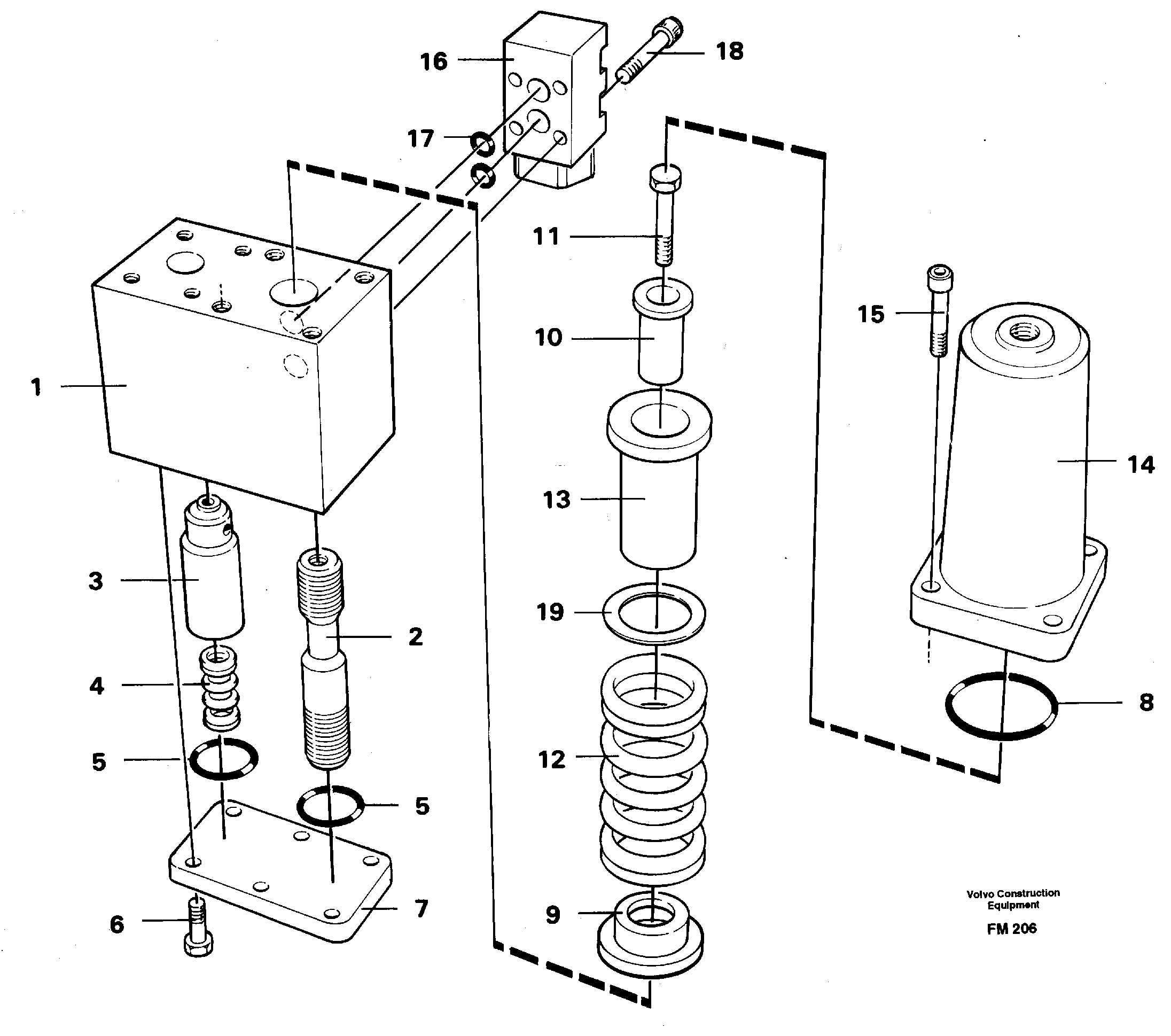 Схема запчастей Volvo EC650 - 99196 Overcenter valve EC650 ?KERMAN ?KERMAN EC650 SER NO - 538