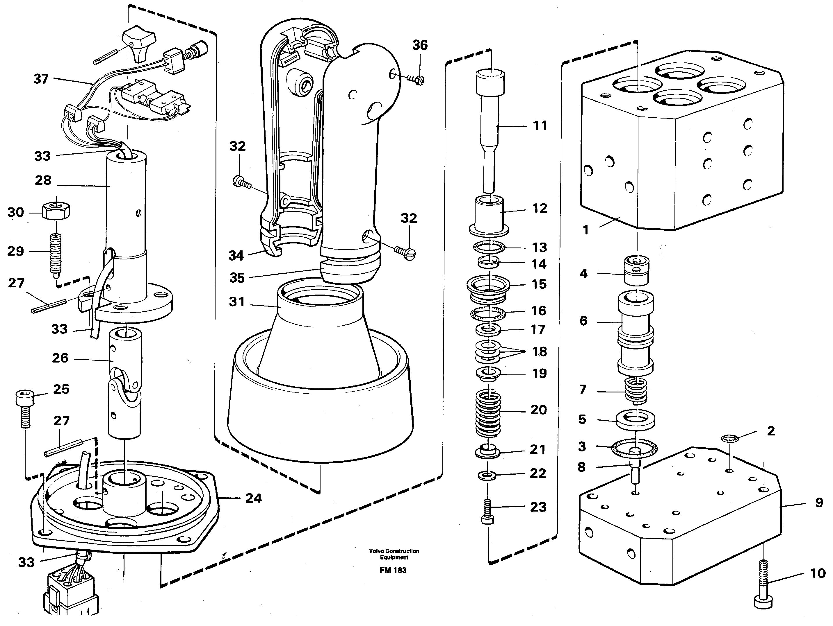 Схема запчастей Volvo EC650 - 26791 Control pressure valve EC650 ?KERMAN ?KERMAN EC650 SER NO - 538