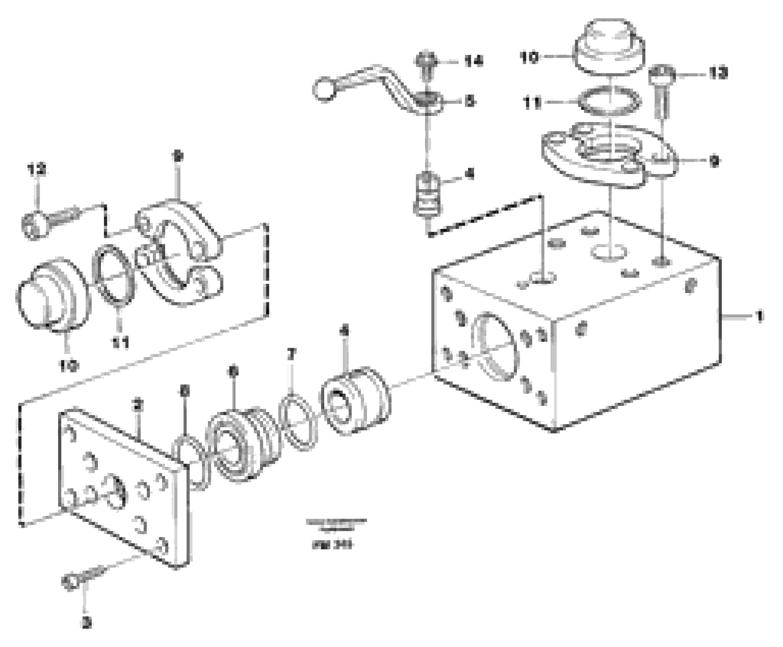 Схема запчастей Volvo EC650 - 27487 Ball valve for hammer equipment EC650 ?KERMAN ?KERMAN EC650 SER NO - 538