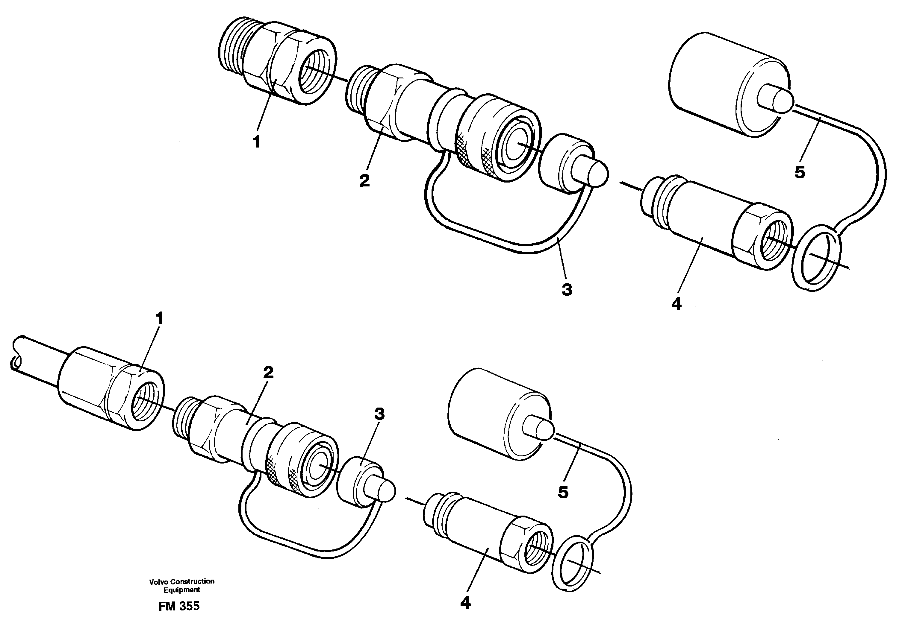 Схема запчастей Volvo EC650 - 27492 Quick connection kit, aeroquip 1/2" and 1" EC650 ?KERMAN ?KERMAN EC650 SER NO - 538