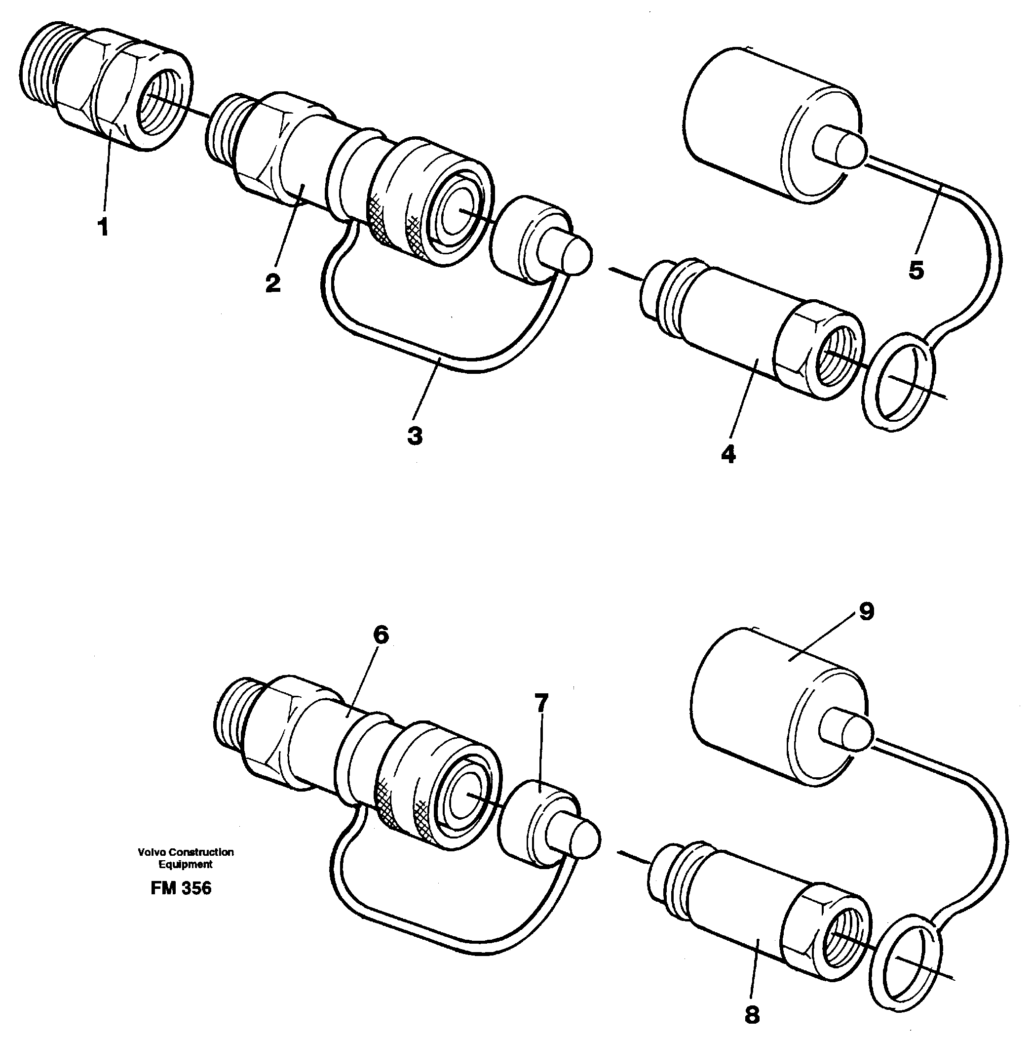 Схема запчастей Volvo EC650 - 72838 Quick connection kit, grab equipment EC650 ?KERMAN ?KERMAN EC650 SER NO - 538