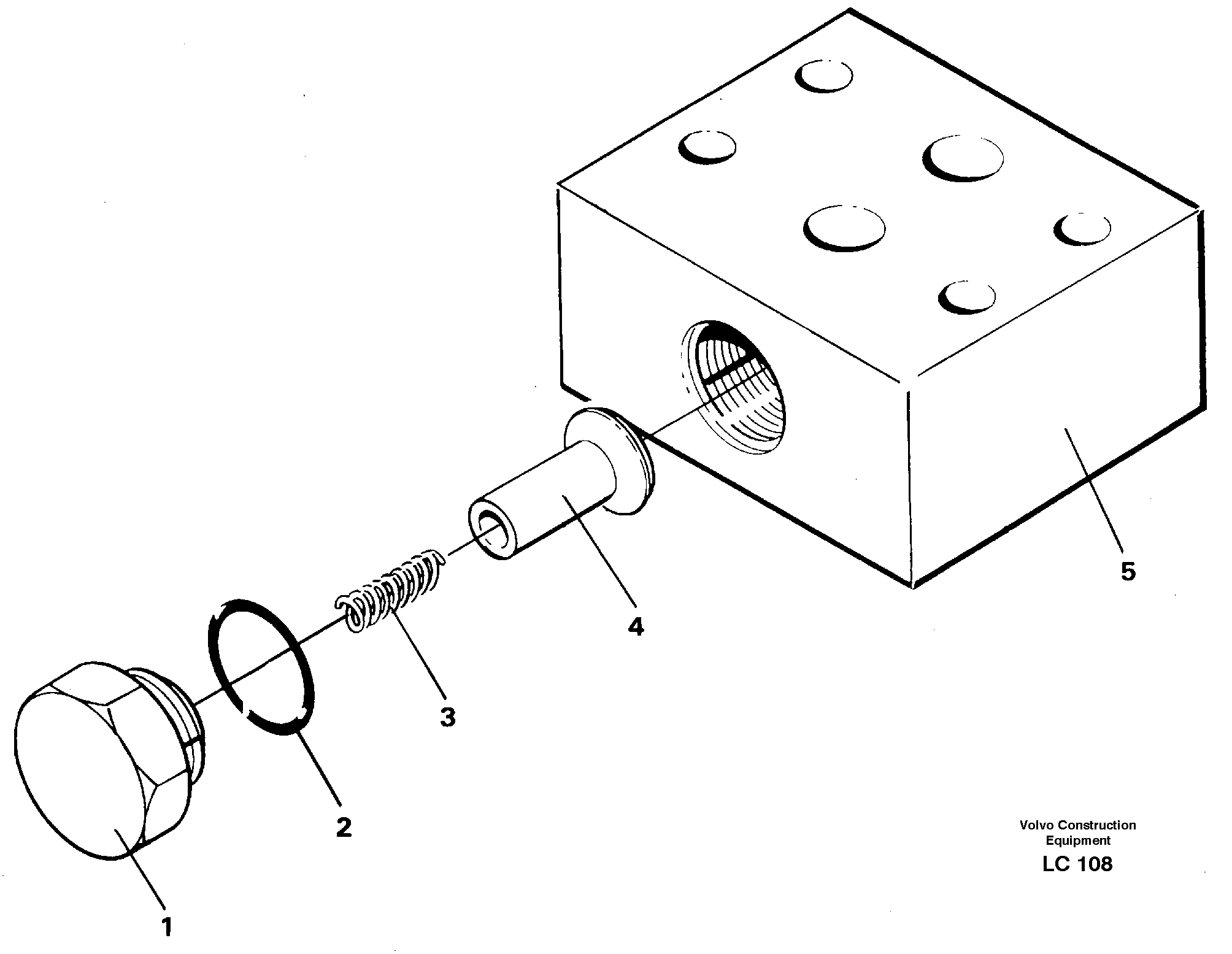 Схема запчастей Volvo EC650 - 30109 Anticavitation valve EC650 SER NO 539-618