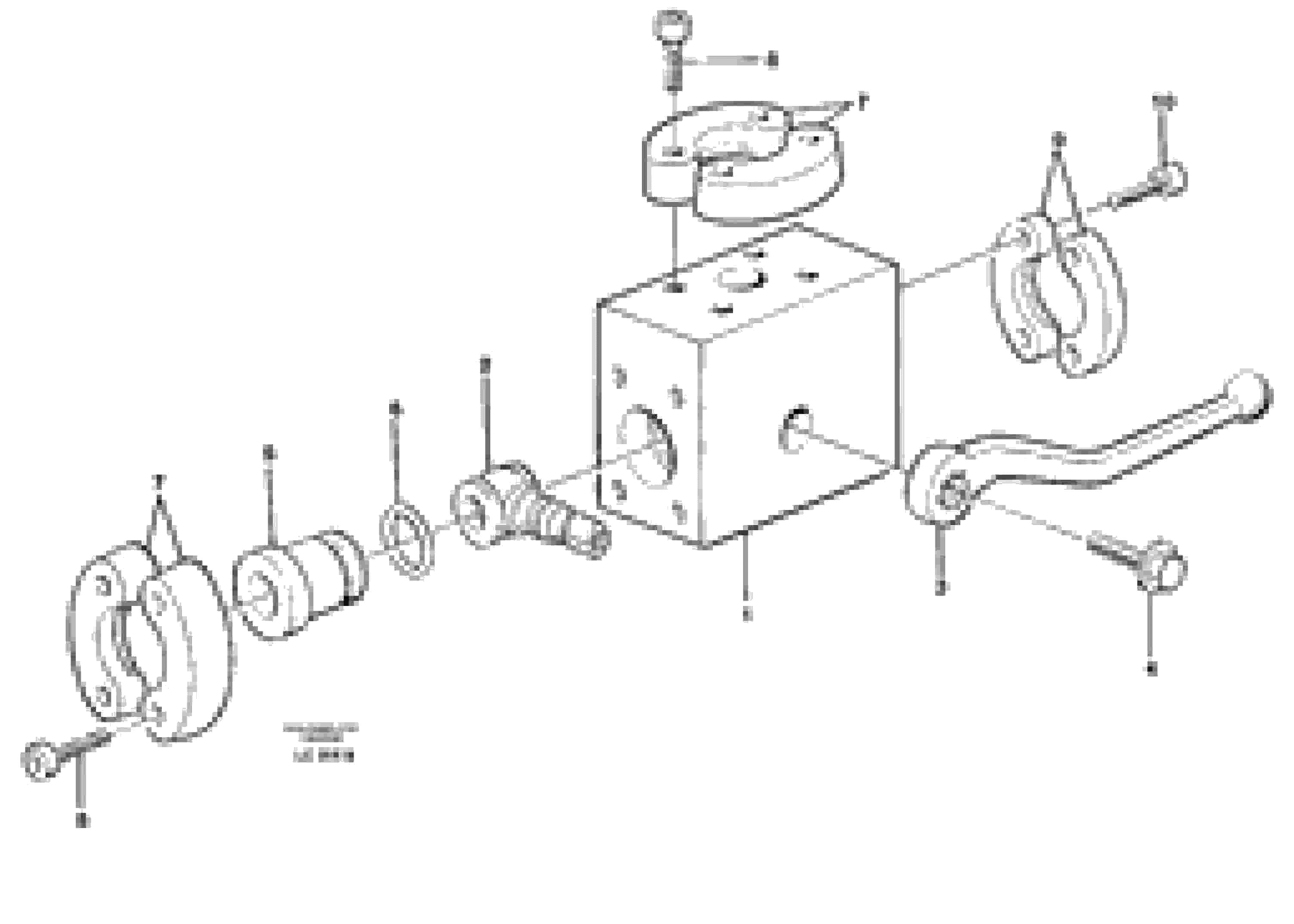 Схема запчастей Volvo EC650 - 28887 Ball valve for shears/ hammer equipment EC650 SER NO 539-618