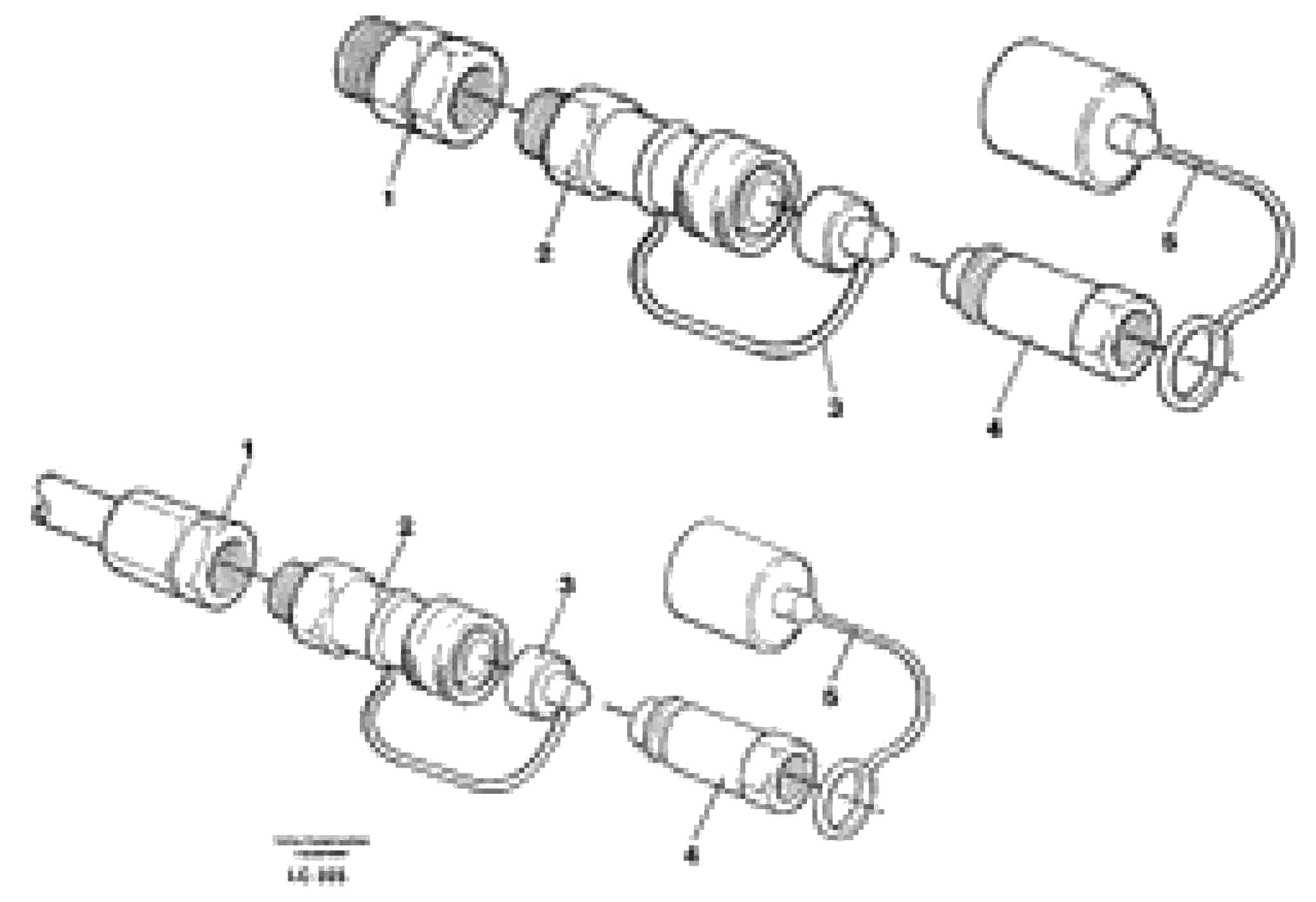 Схема запчастей Volvo EC650 - 28888 Quick connection kit, aeroquip 1/2" and 1" EC650 SER NO 539-618