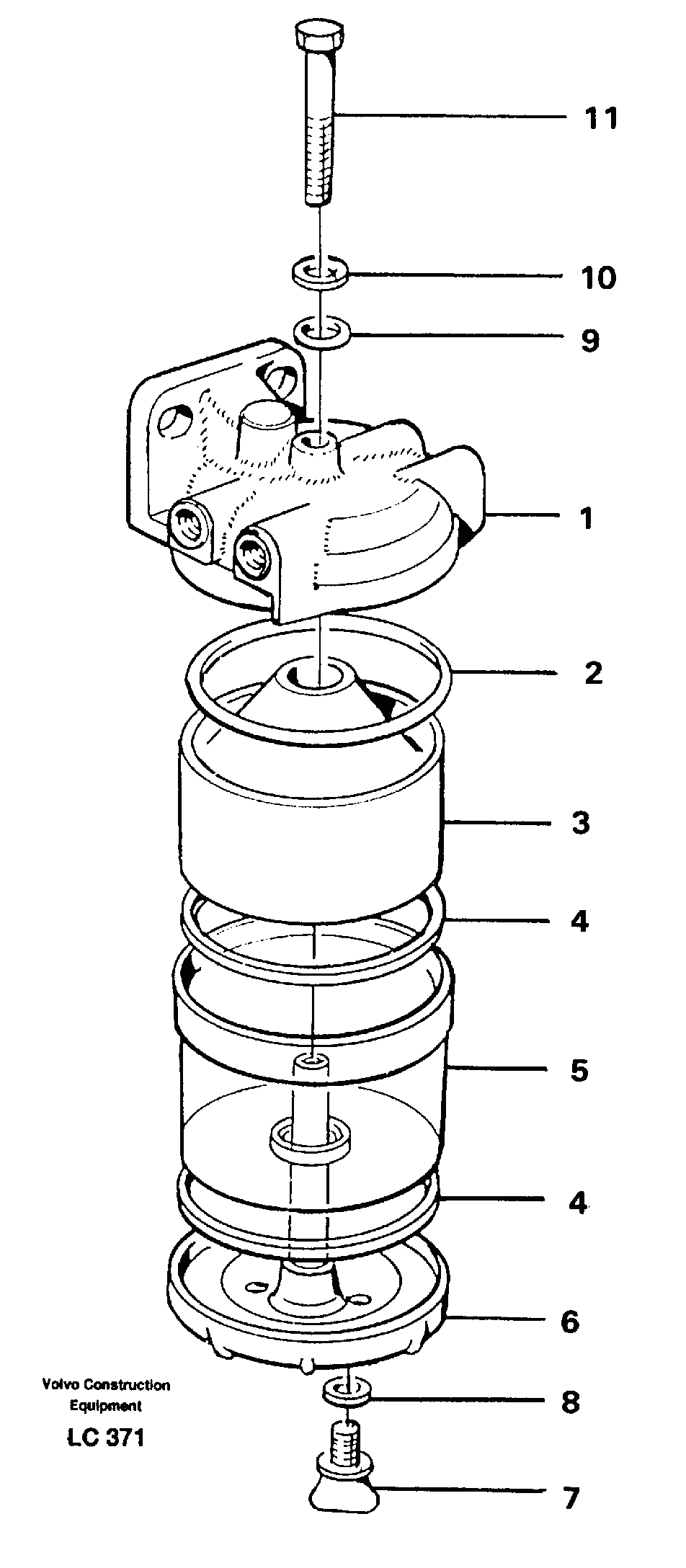 Схема запчастей Volvo EC650 - 22724 Slurry separator EC650 SER NO 539-618