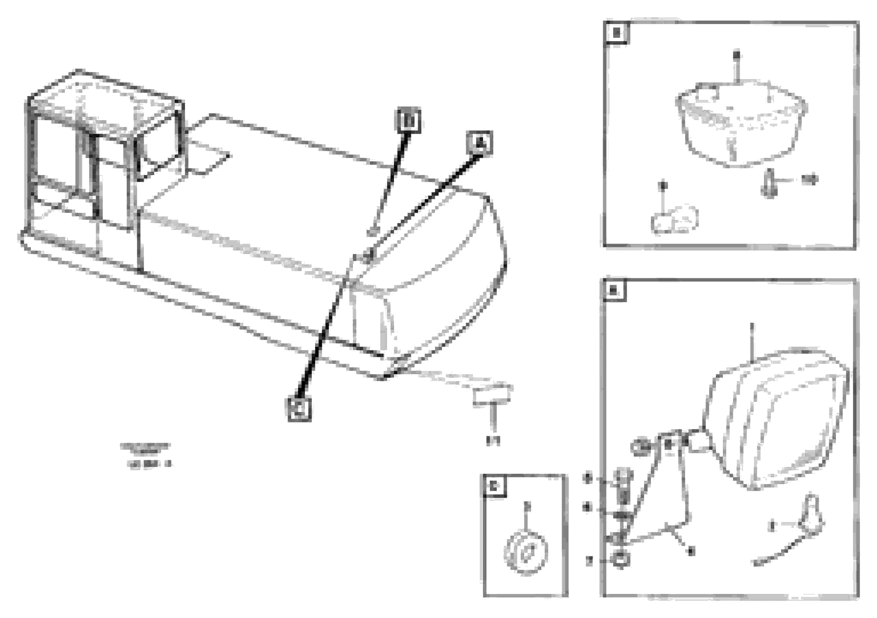 Схема запчастей Volvo EC650 - 47455 Lighting, rear EC650 SER NO 539-618