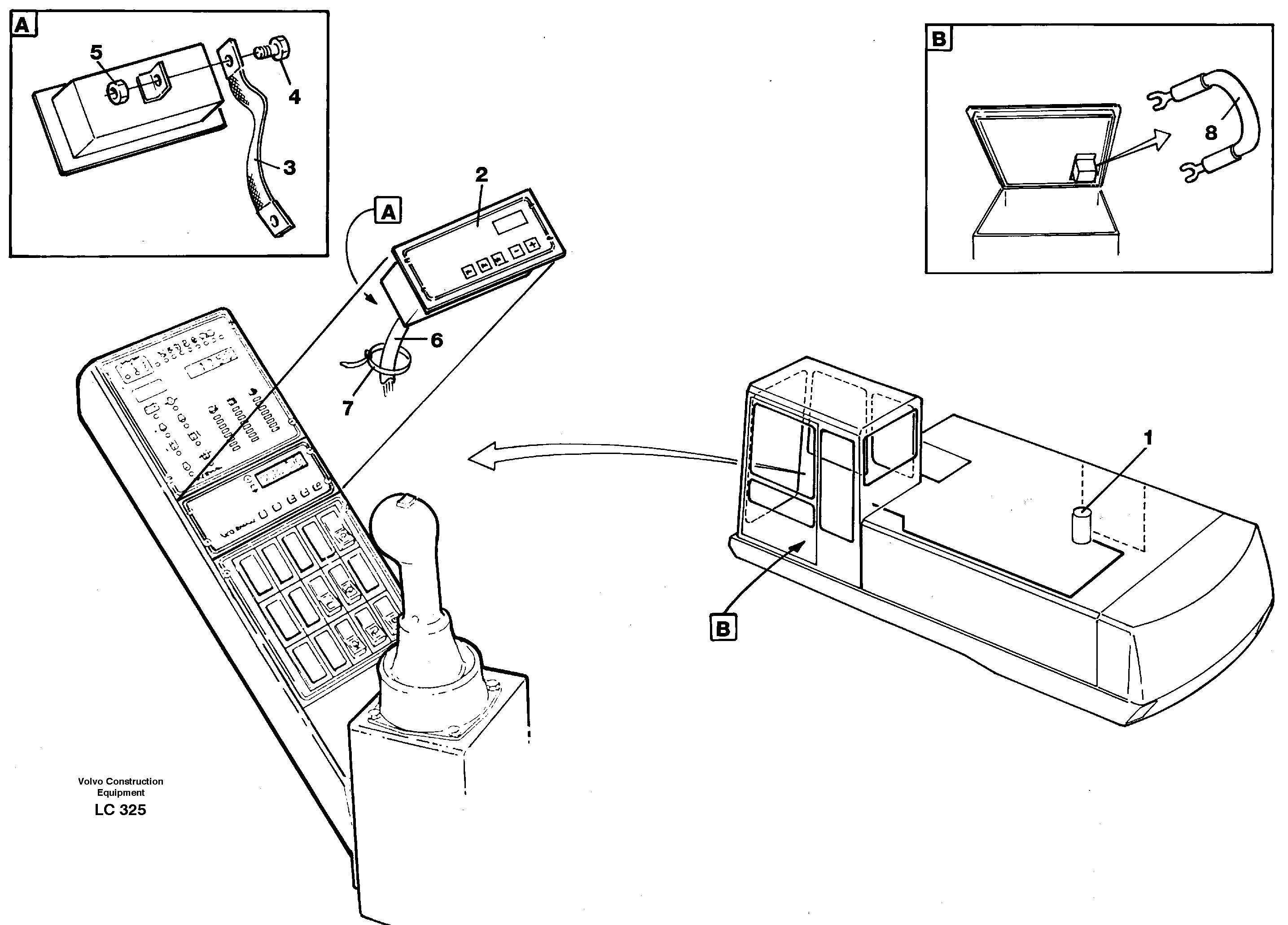 Схема запчастей Volvo EC650 - 25140 Electric installation, diesel heater EC650 SER NO 539-618