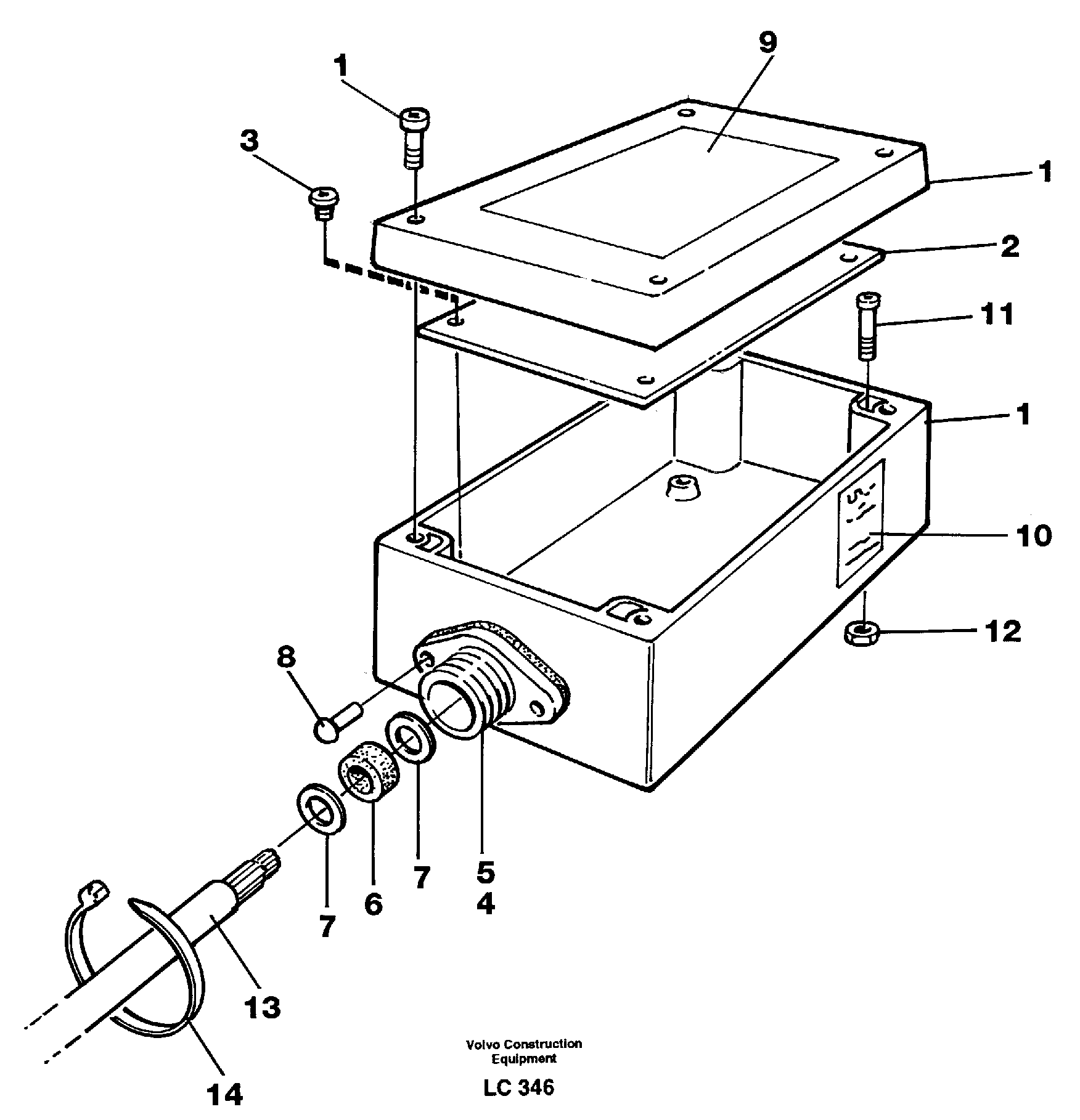 Схема запчастей Volvo EC650 - 26487 Electric installation for load limiting device EC650 SER NO 539-618