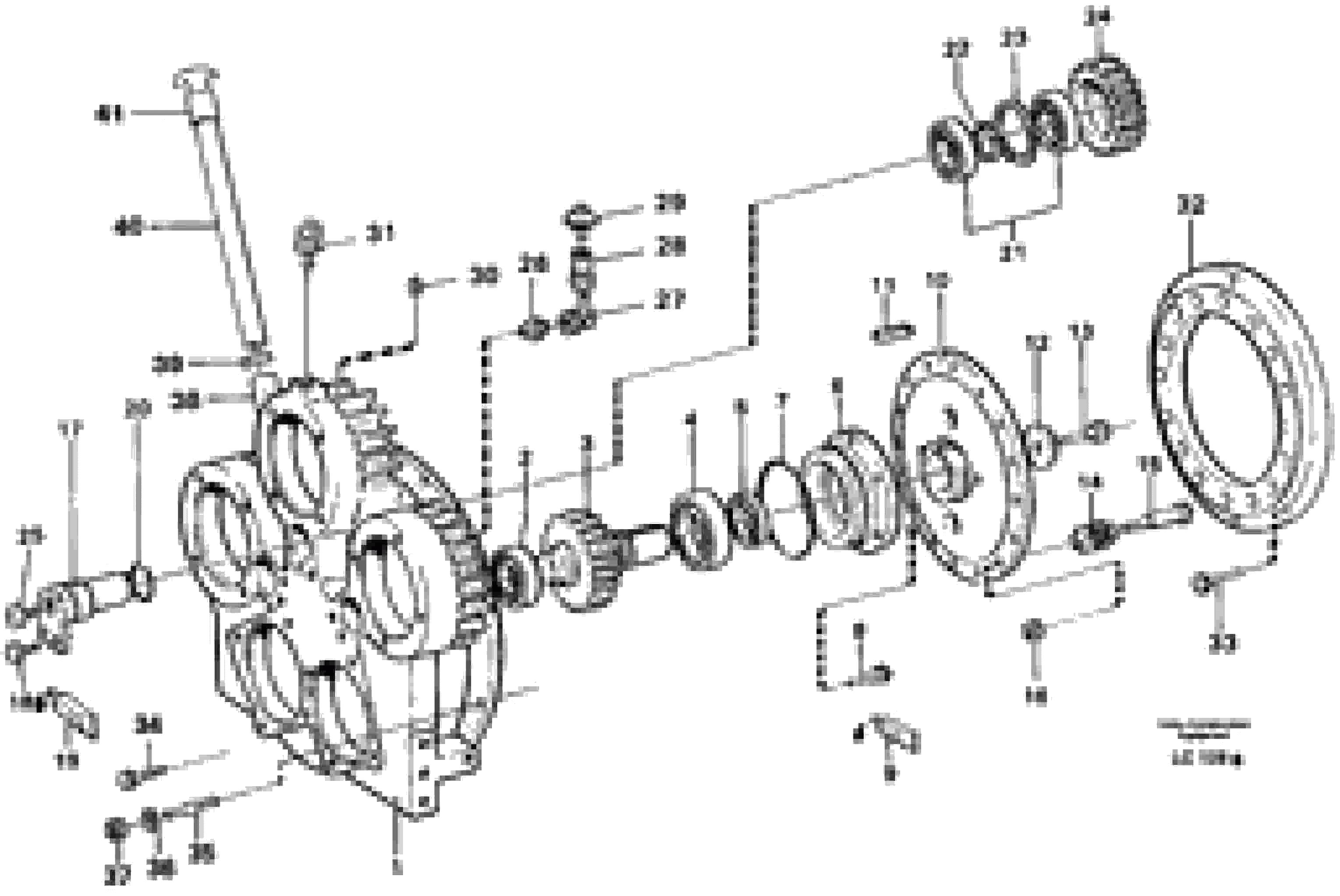 Схема запчастей Volvo EC650 - 85805 Assembly pump gear box EC650 SER NO 539-618