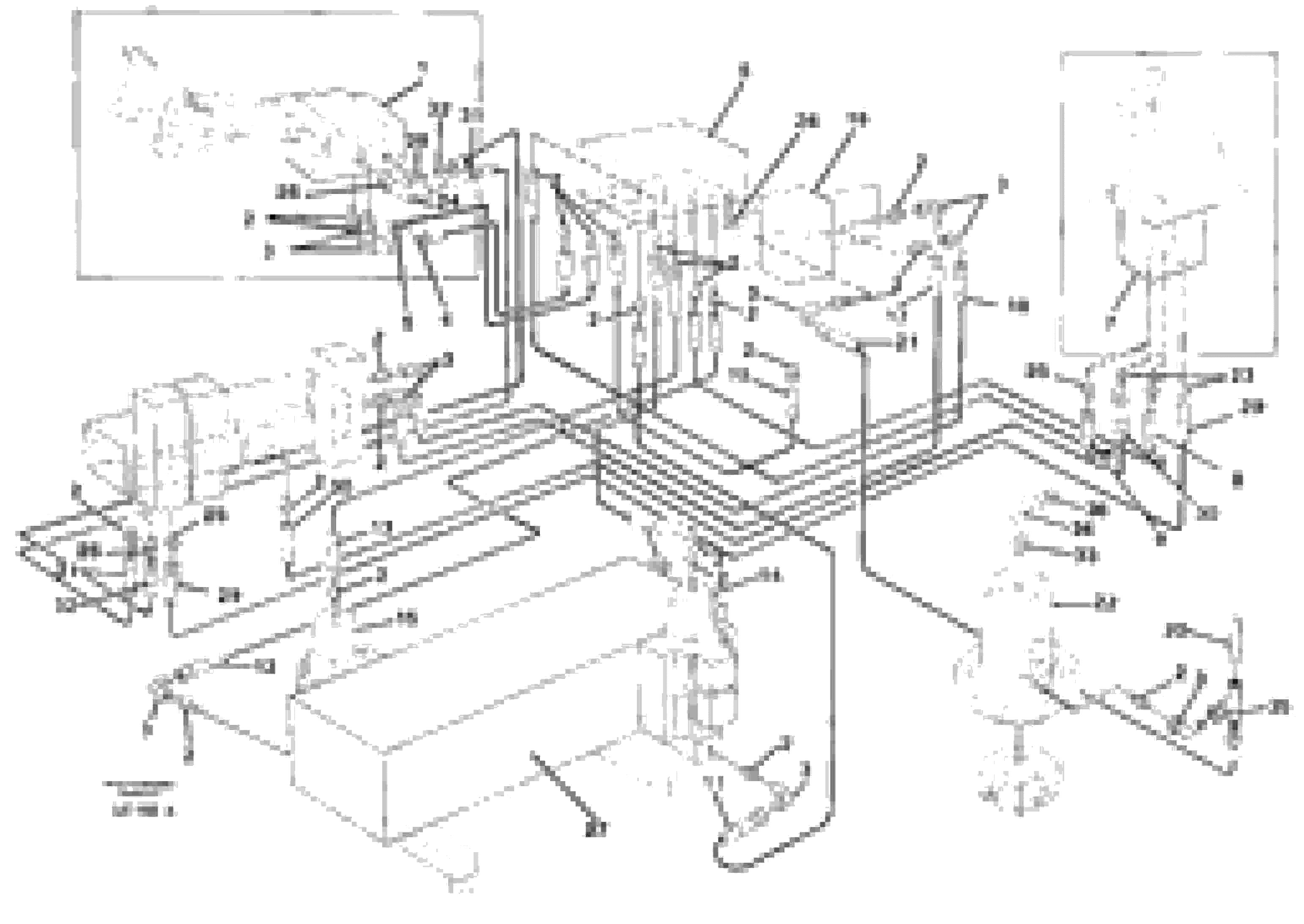 Схема запчастей Volvo EC650 - 26498 Travel motor hydraulics, superstructure EC650 SER NO 539-618