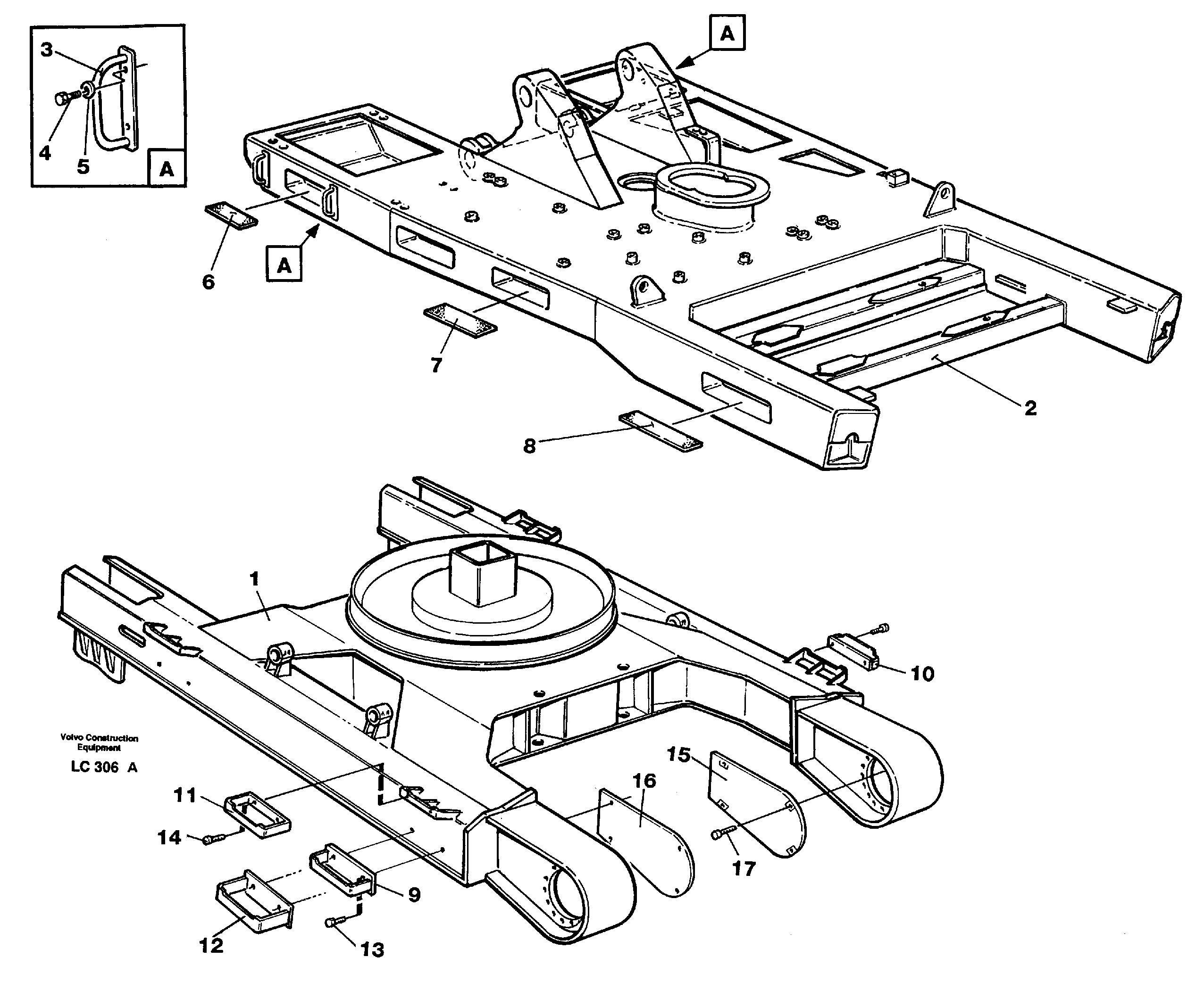 Схема запчастей Volvo EC650 - 71871 Шасси EC650 SER NO 539-618