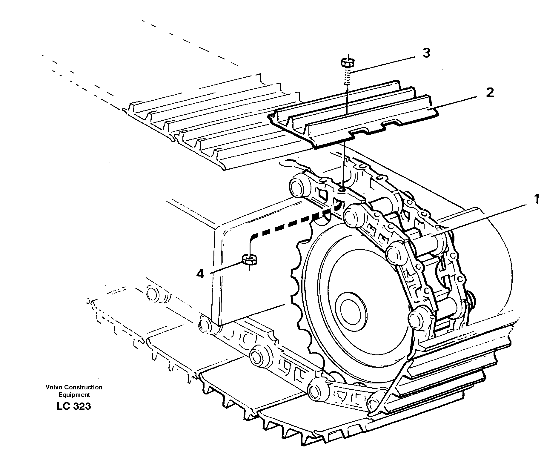 Схема запчастей Volvo EC650 - 60317 Crawler track EC650 SER NO 539-618