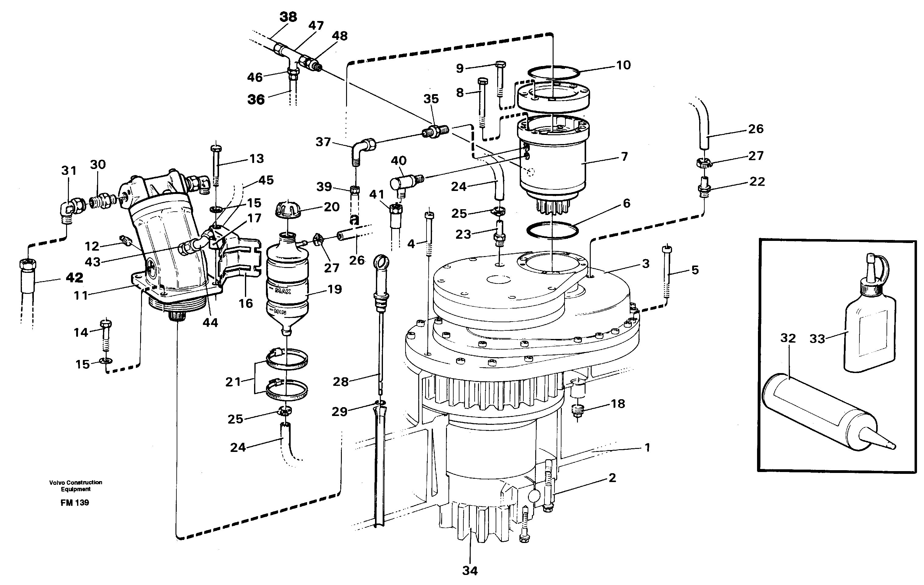 Схема запчастей Volvo EC650 - 68212 Superstructure with slew transmission EC650 ?KERMAN ?KERMAN EC650 SER NO - 538