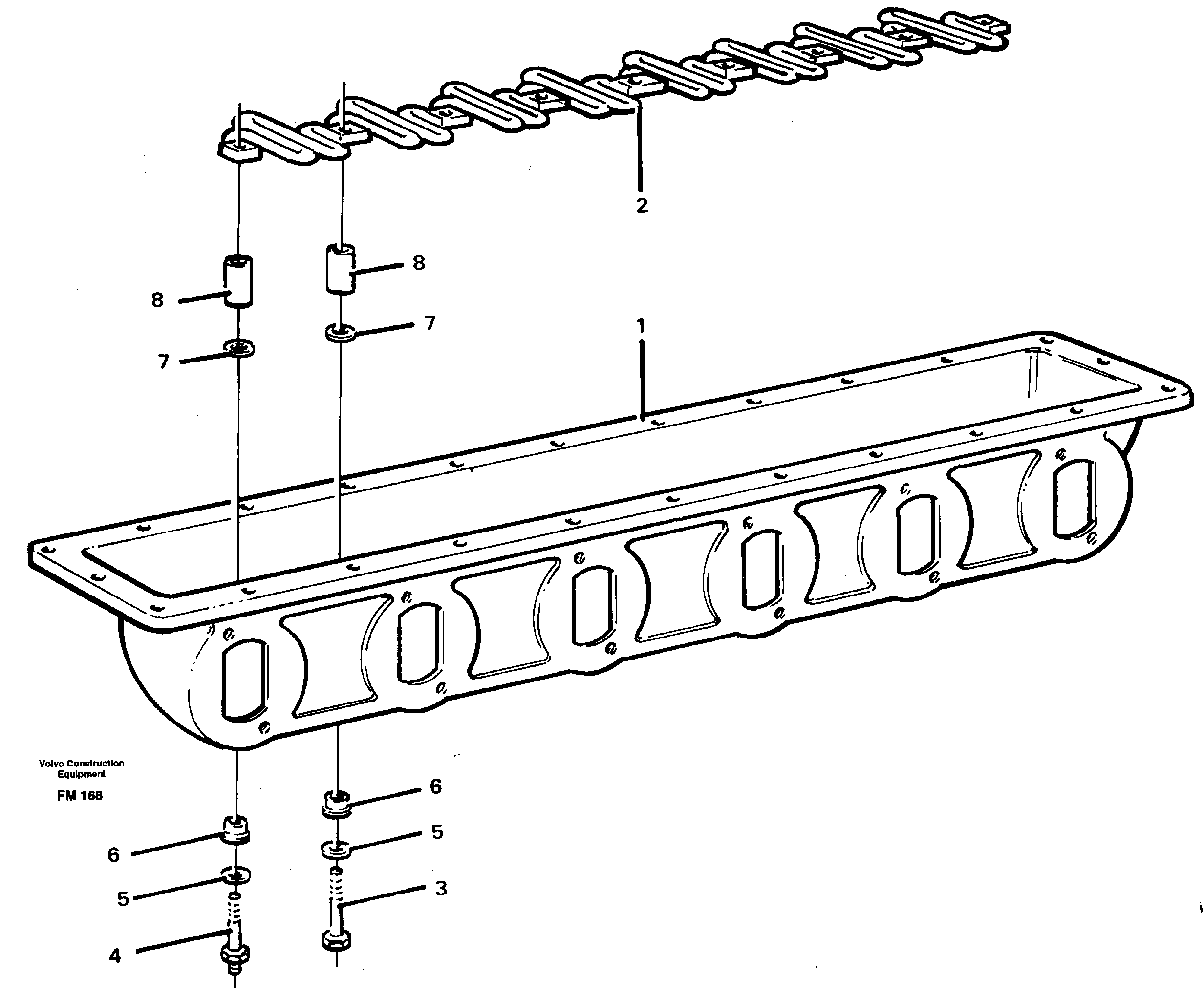 Схема запчастей Volvo EC650 - 26694 Inlet manifold EC650 ?KERMAN ?KERMAN EC650 SER NO - 538