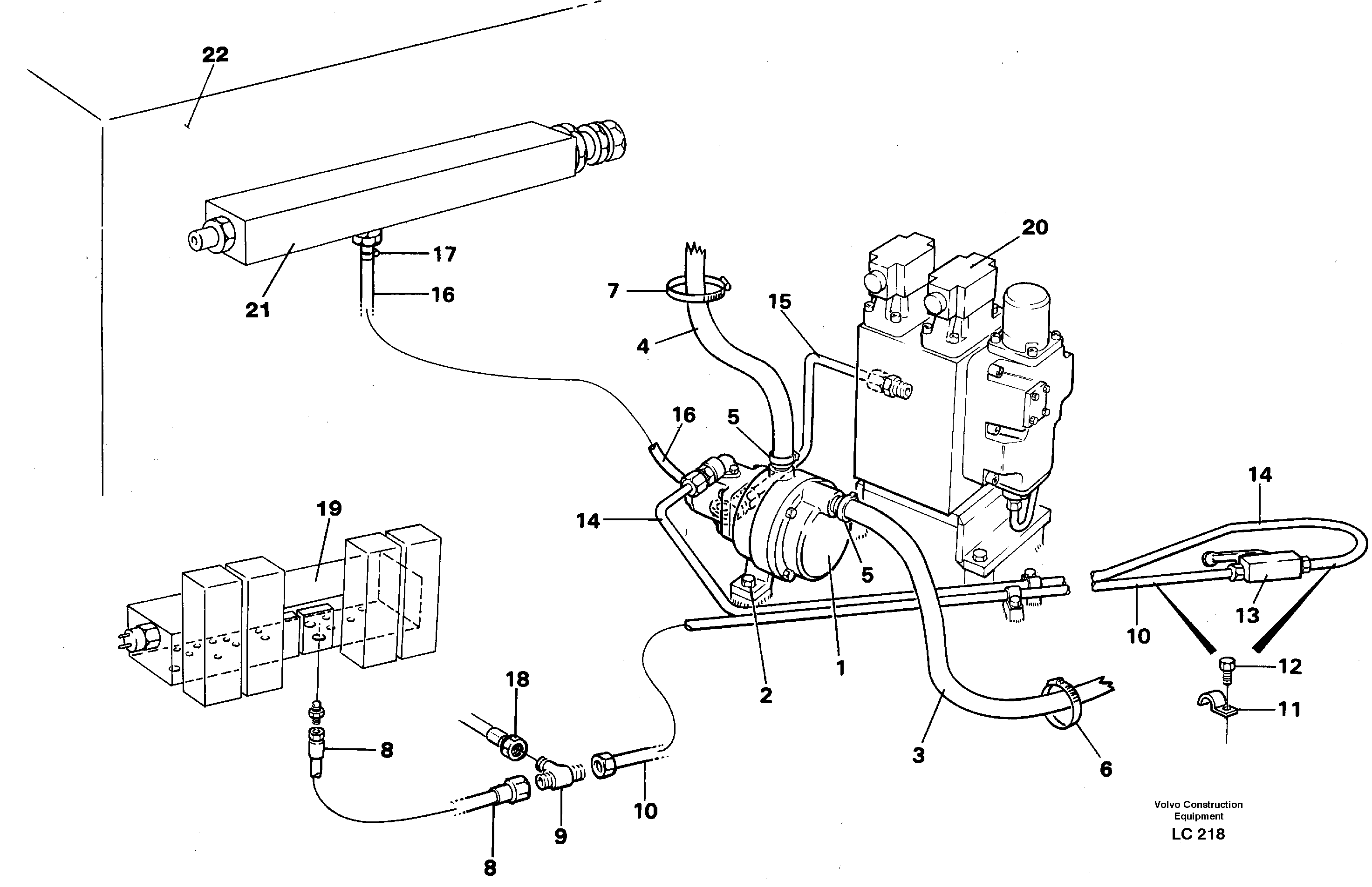 Схема запчастей Volvo EC650 - 83860 Fuel pump, hydraulic EC650 SER NO 539-618