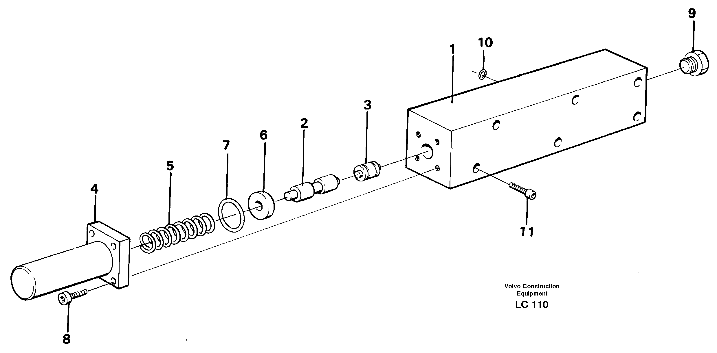 Схема запчастей Volvo EC650 - 19417 Fuel miser valve EC650 SER NO 539-618