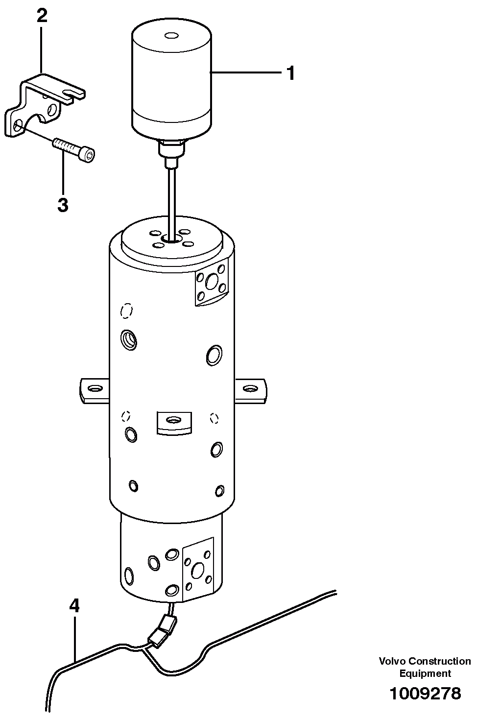 Схема запчастей Volvo EW160B - 57474 Center passage, 6-pin and 12-pin EW160B