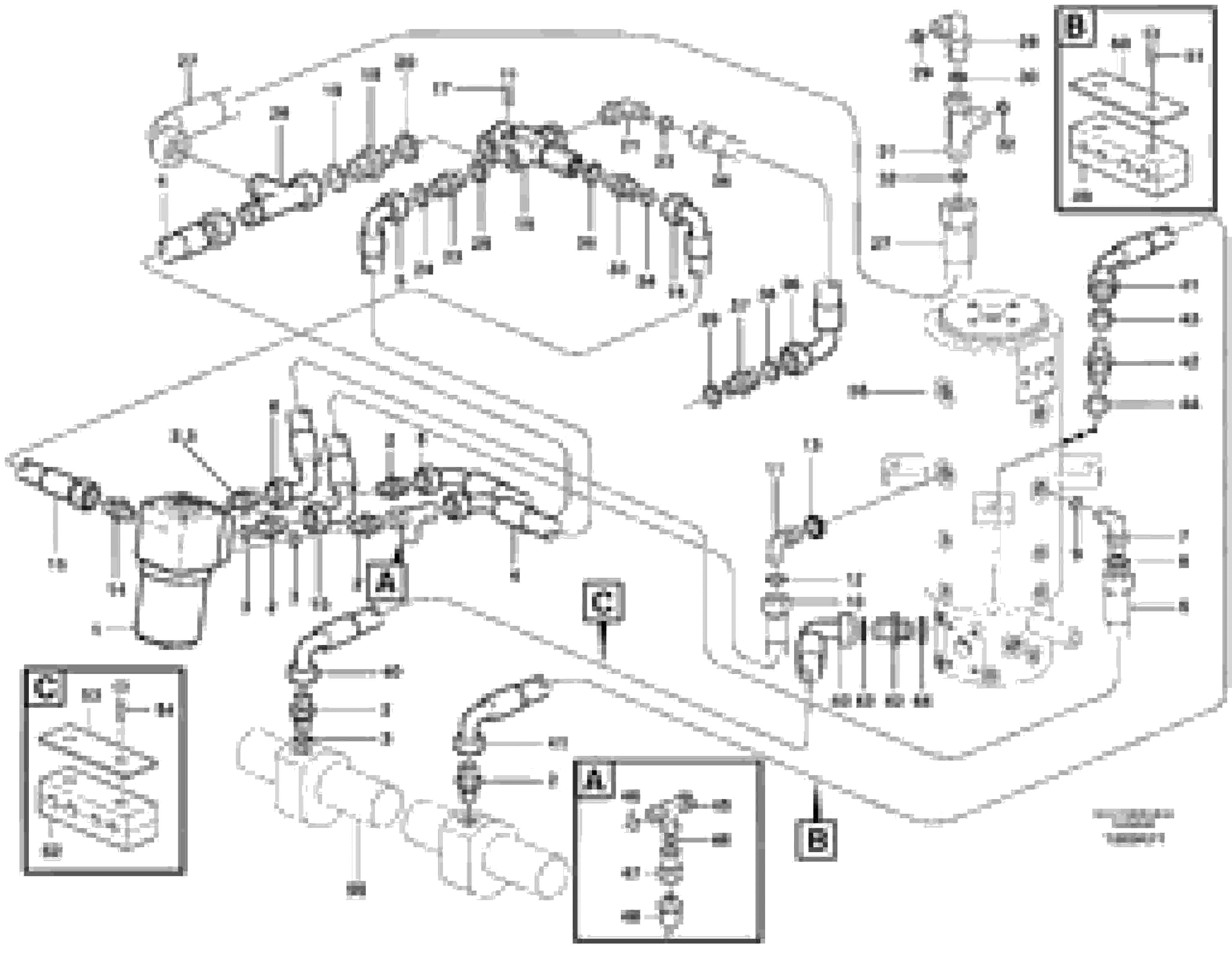 Схема запчастей Volvo EW160B - 102141 Рулевая система EW160B
