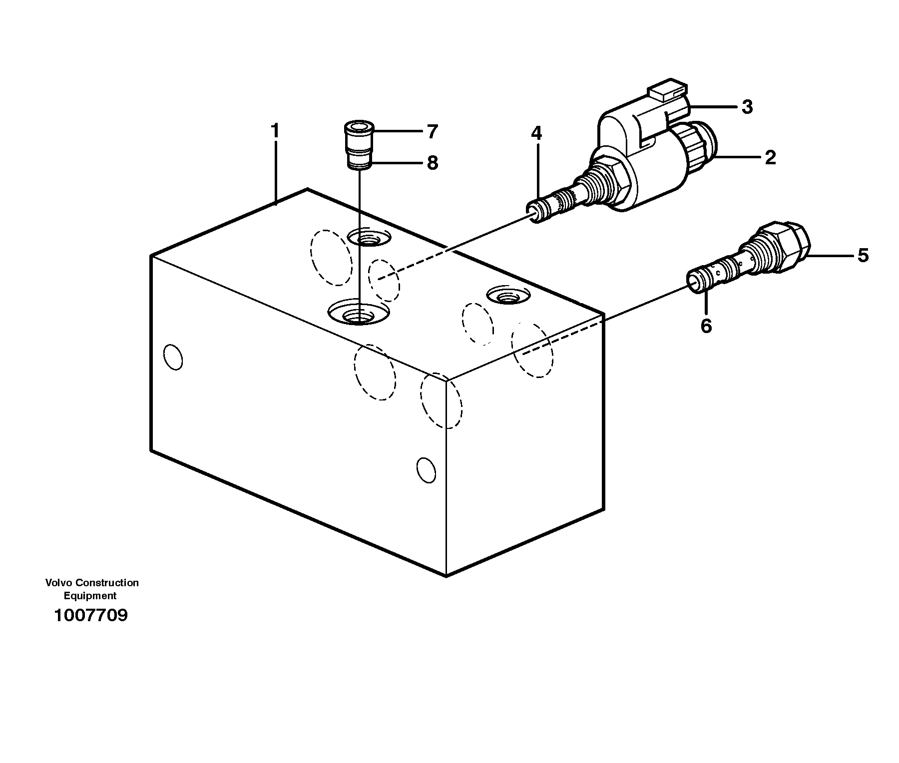 Схема запчастей Volvo EW160B - 37975 Direction valve EW160B