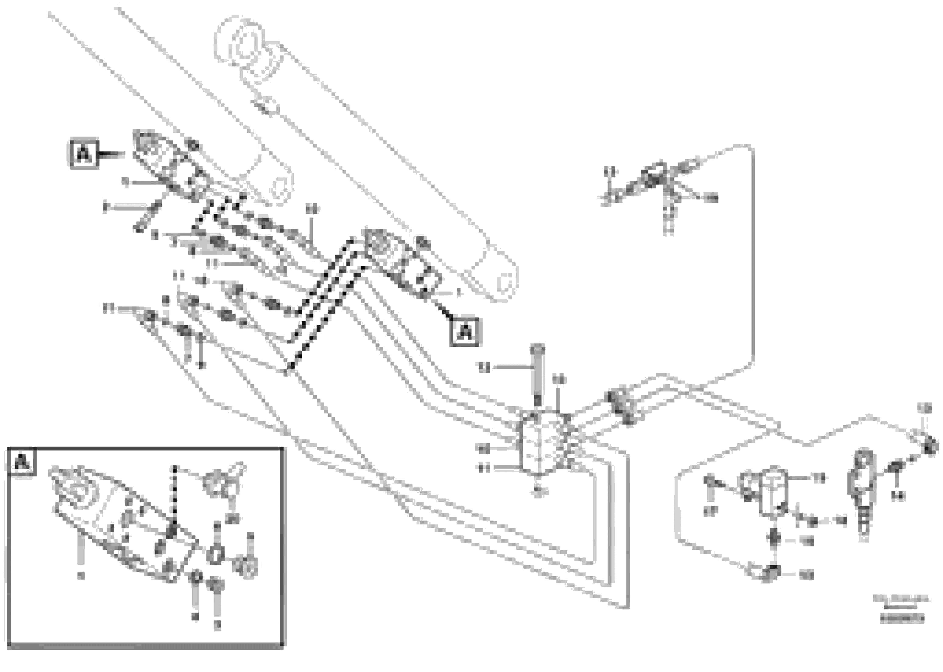 Схема запчастей Volvo EW160B - 37977 Hose rupture valve, boom cylinder EW160B