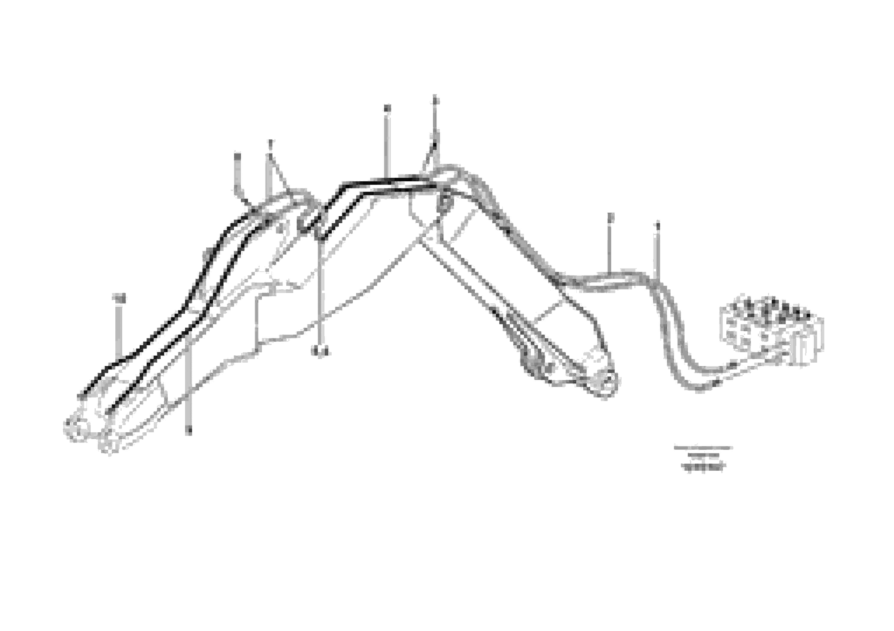 Схема запчастей Volvo EW160B - 45788 Hydr. equipm. on dipper arm, X1 EW160B