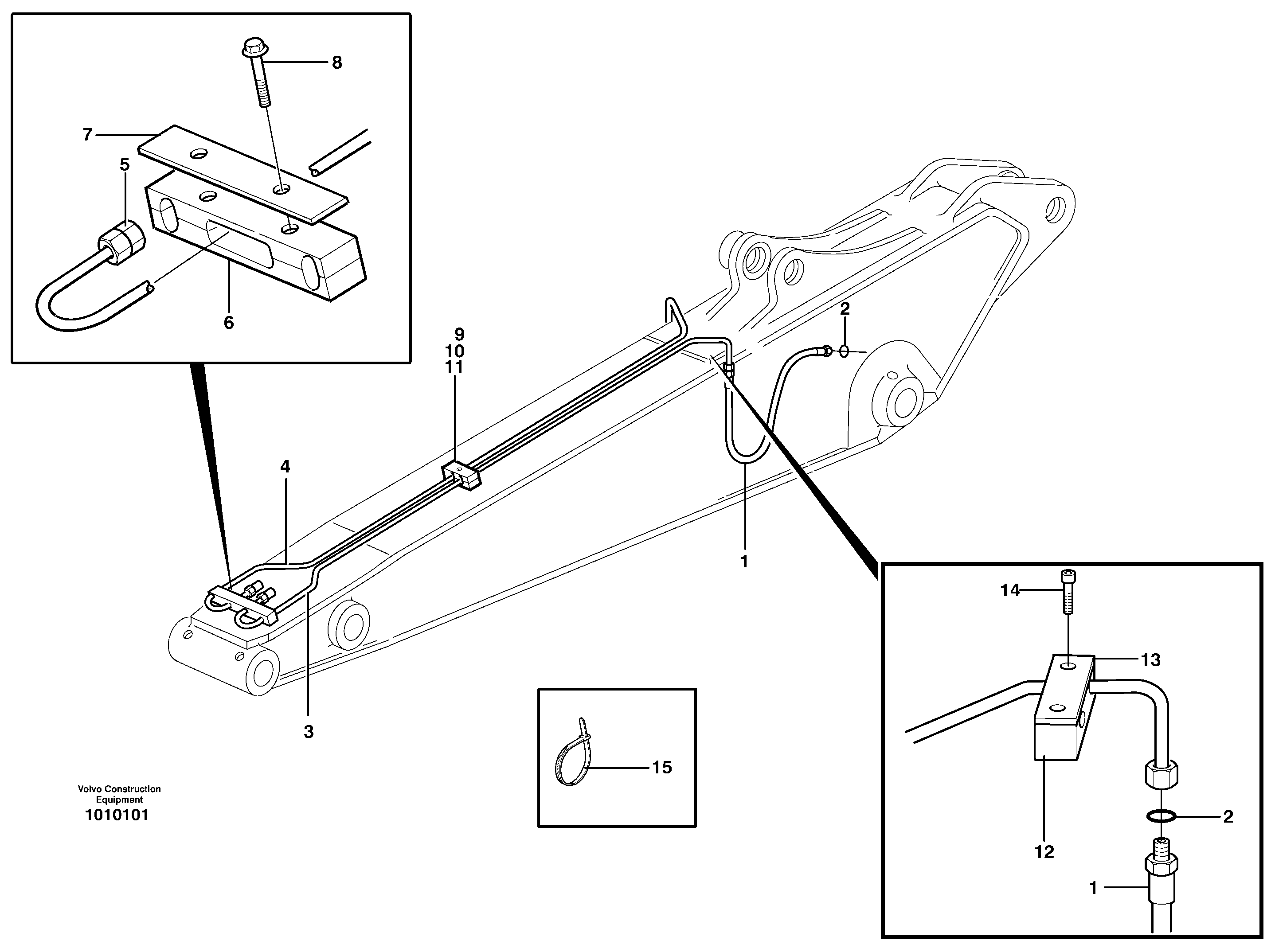 Схема запчастей Volvo EW160B - 45794 Hydr. quick fit equipm. dipper arm EW160B